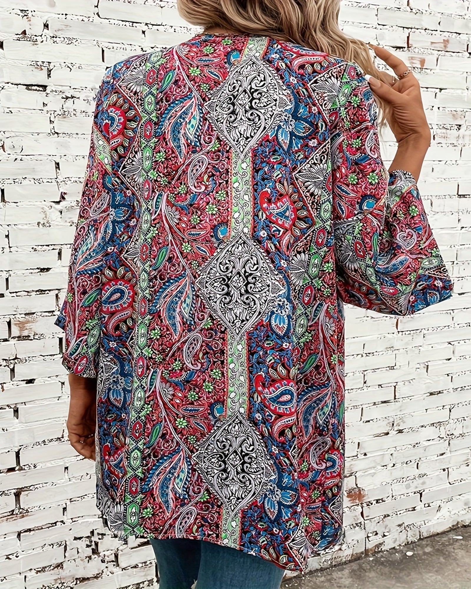 Olivia – Relaxed Floral Boho Cardigan