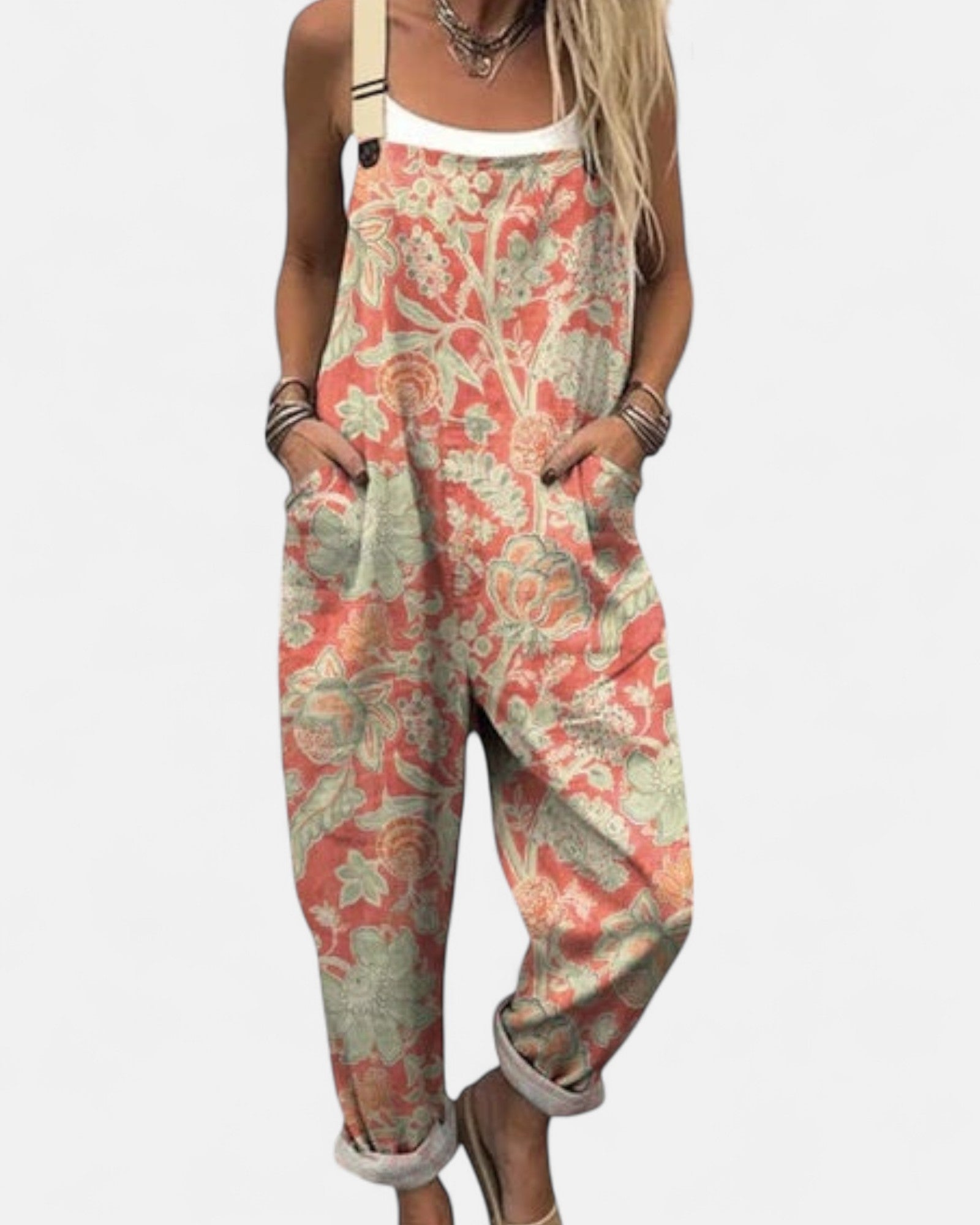 Aderyn – Boho Vintage Floral Maxi Dress - Dresses - Boho Style