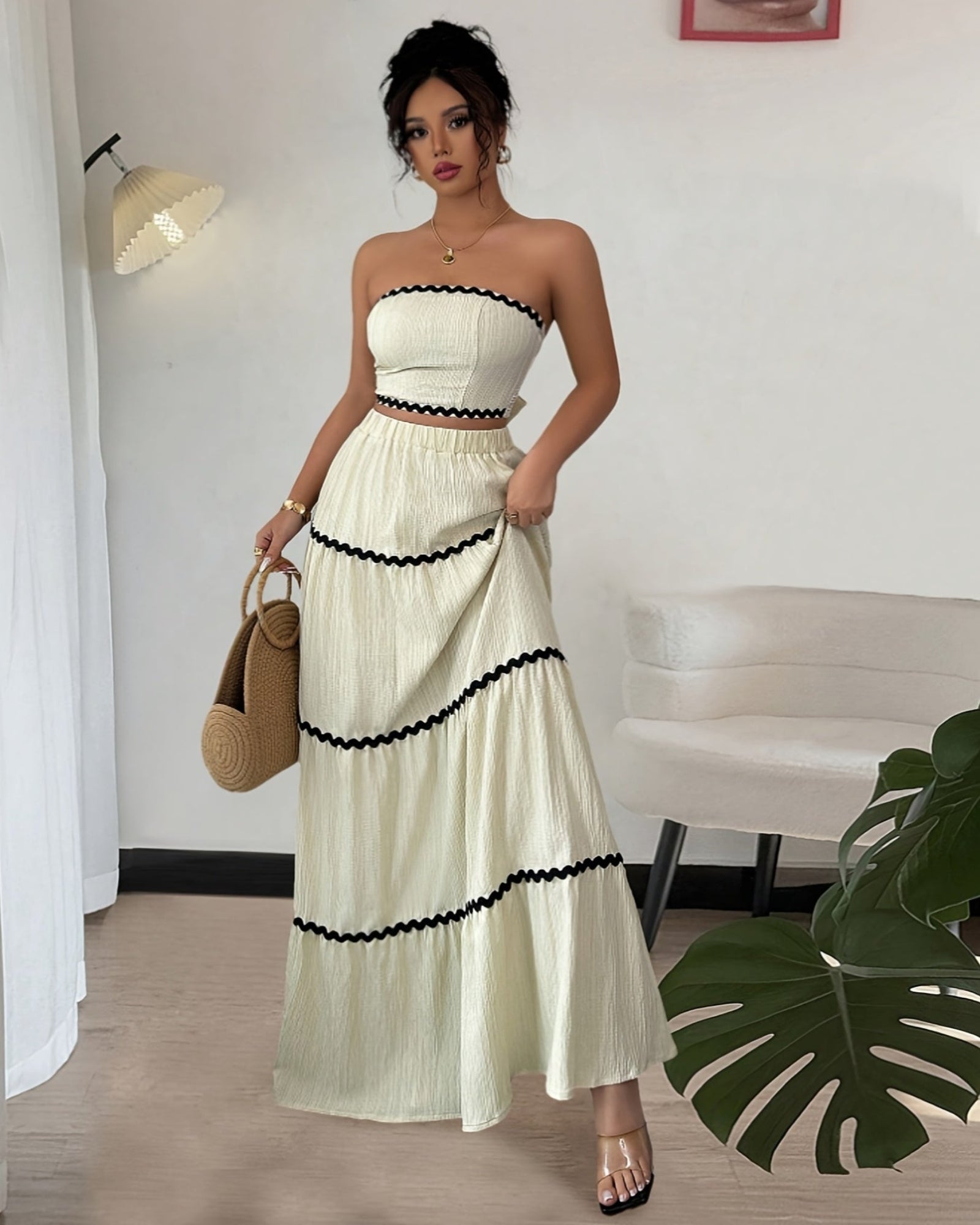 Alina – Bohemian Bandeau Skirt Set - Outfit Sets - Boho Style