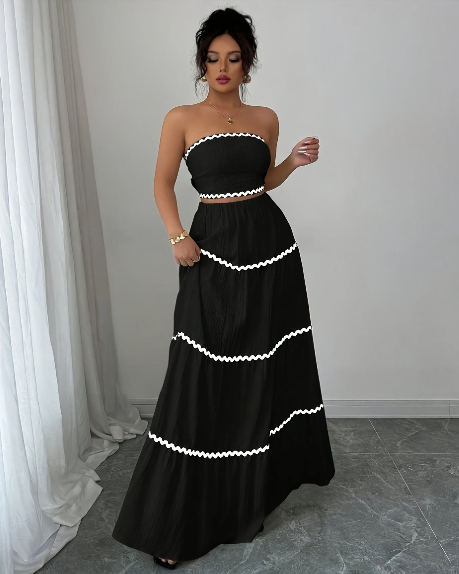 Alina – Bohemian Bandeau Skirt Set - Outfit Sets - Boho Style