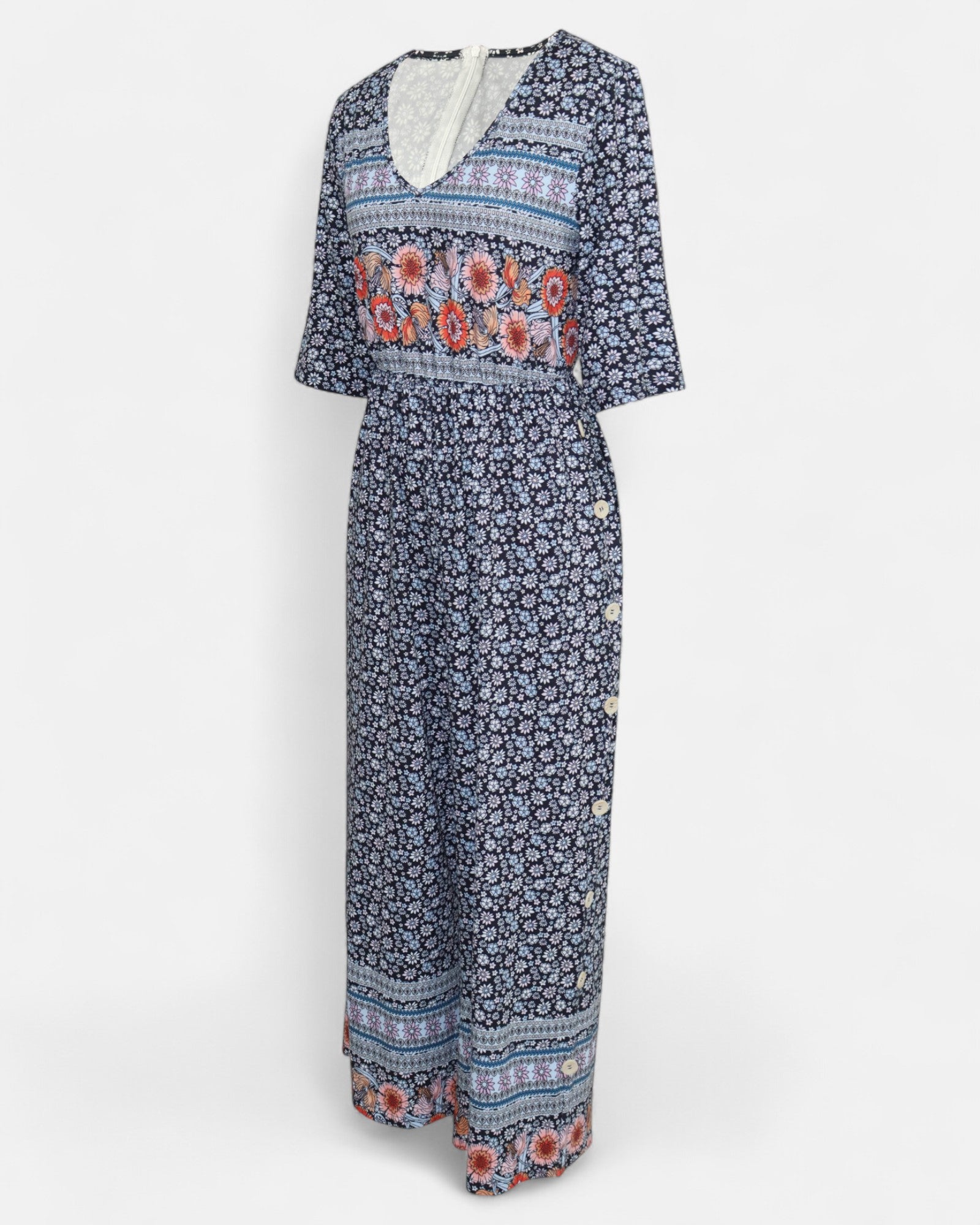 Alondra – Bohemian Floral Jumpsuit - Jumpsuit - Boho Style