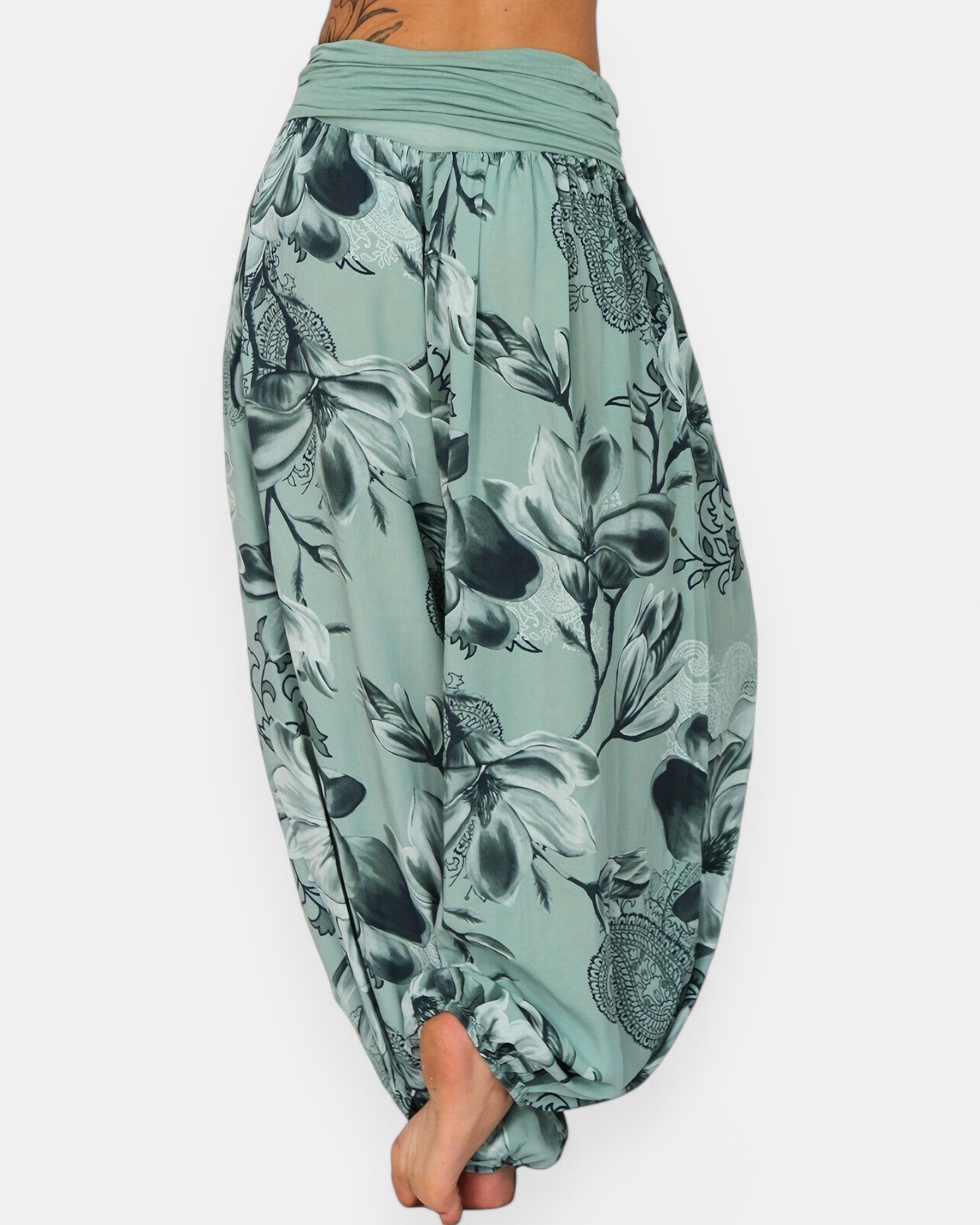 Amelia – Boho Floral Harem Trouser - Trouser - Boho Style