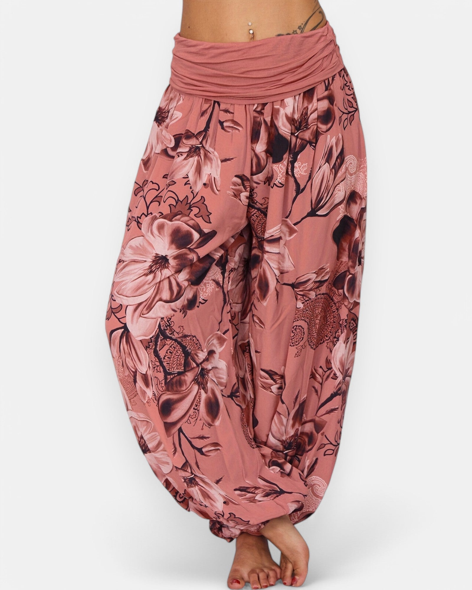 Amelia – Boho Floral Harem Trouser - Trouser - Boho Style