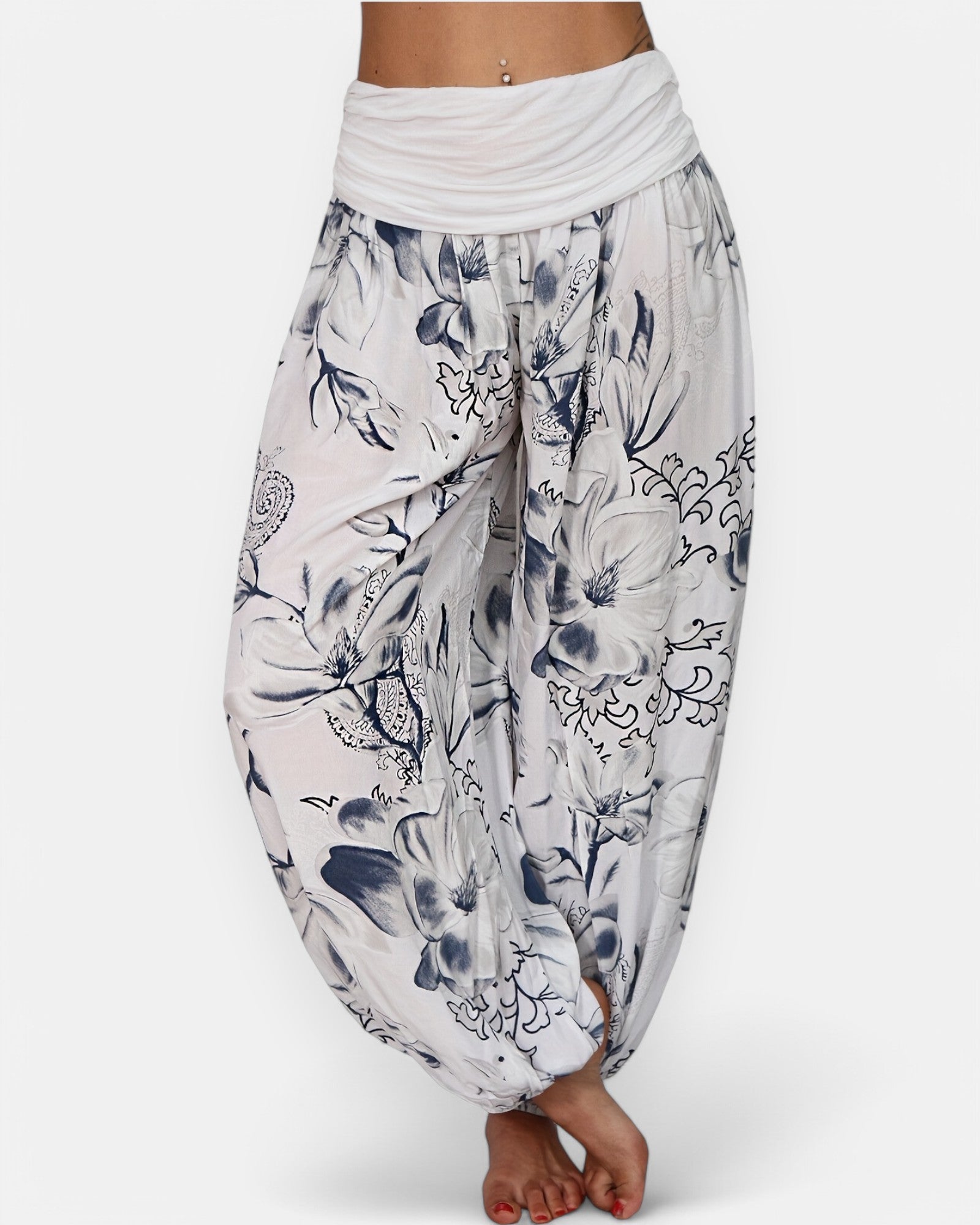 Amelia – Boho Floral Harem Trouser - Trouser - Boho Style