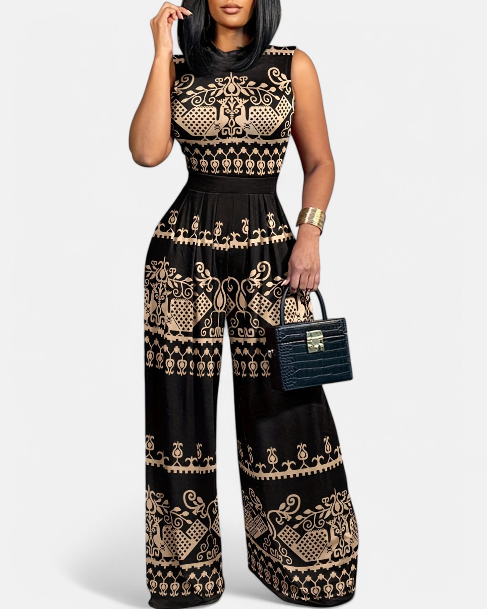 Amelia – Effortless Floral Wide - Leg Jumpsuit - Jumpsuit - Boho Style