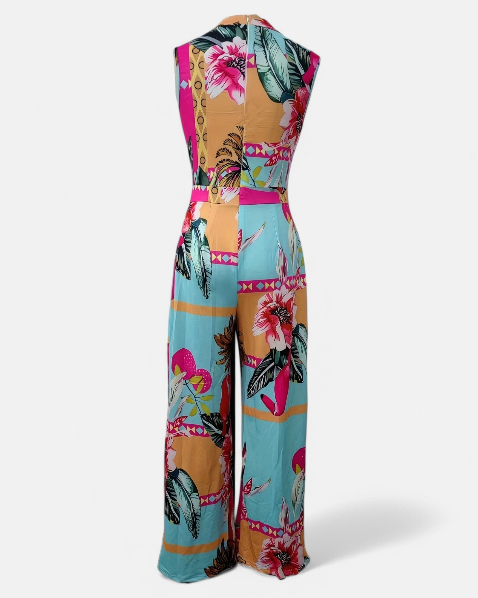 Amelia – Effortless Floral Wide - Leg Jumpsuit - Jumpsuit - Boho Style