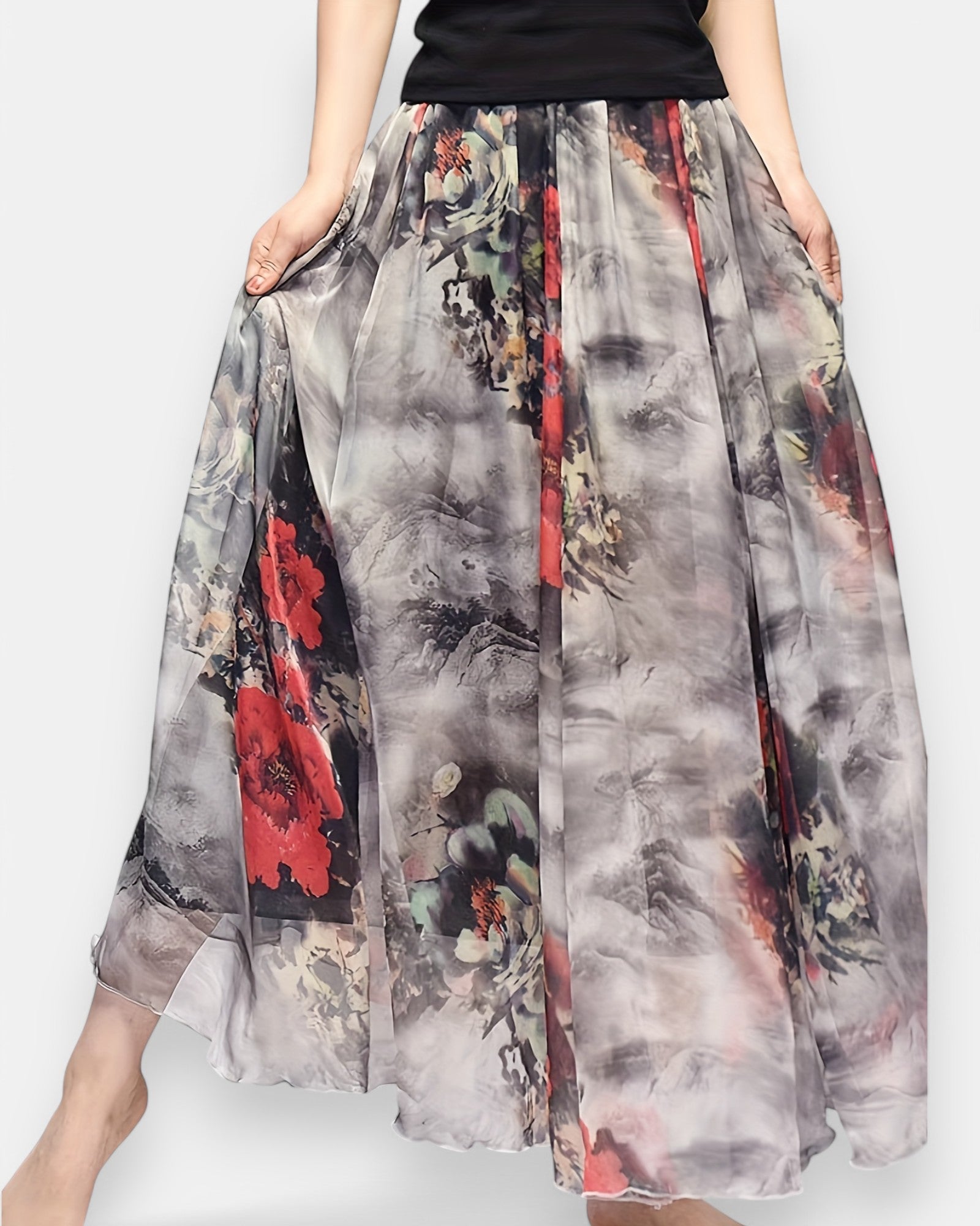 Amelia – Print Boho High - Waist Maxi Skirt - Skirt - Boho Style