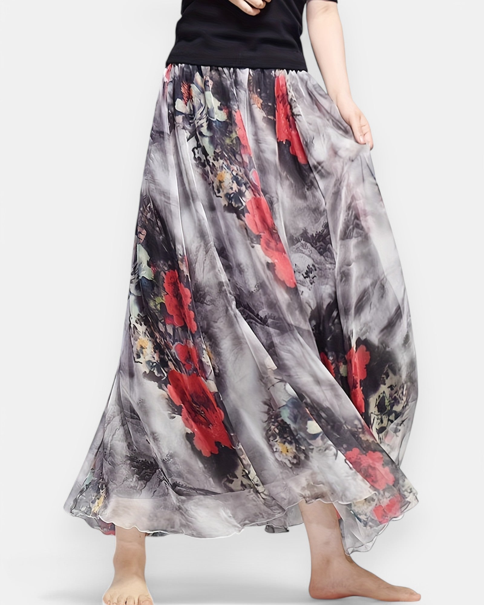 Amelia – Print Boho High - Waist Maxi Skirt - Skirt - Boho Style