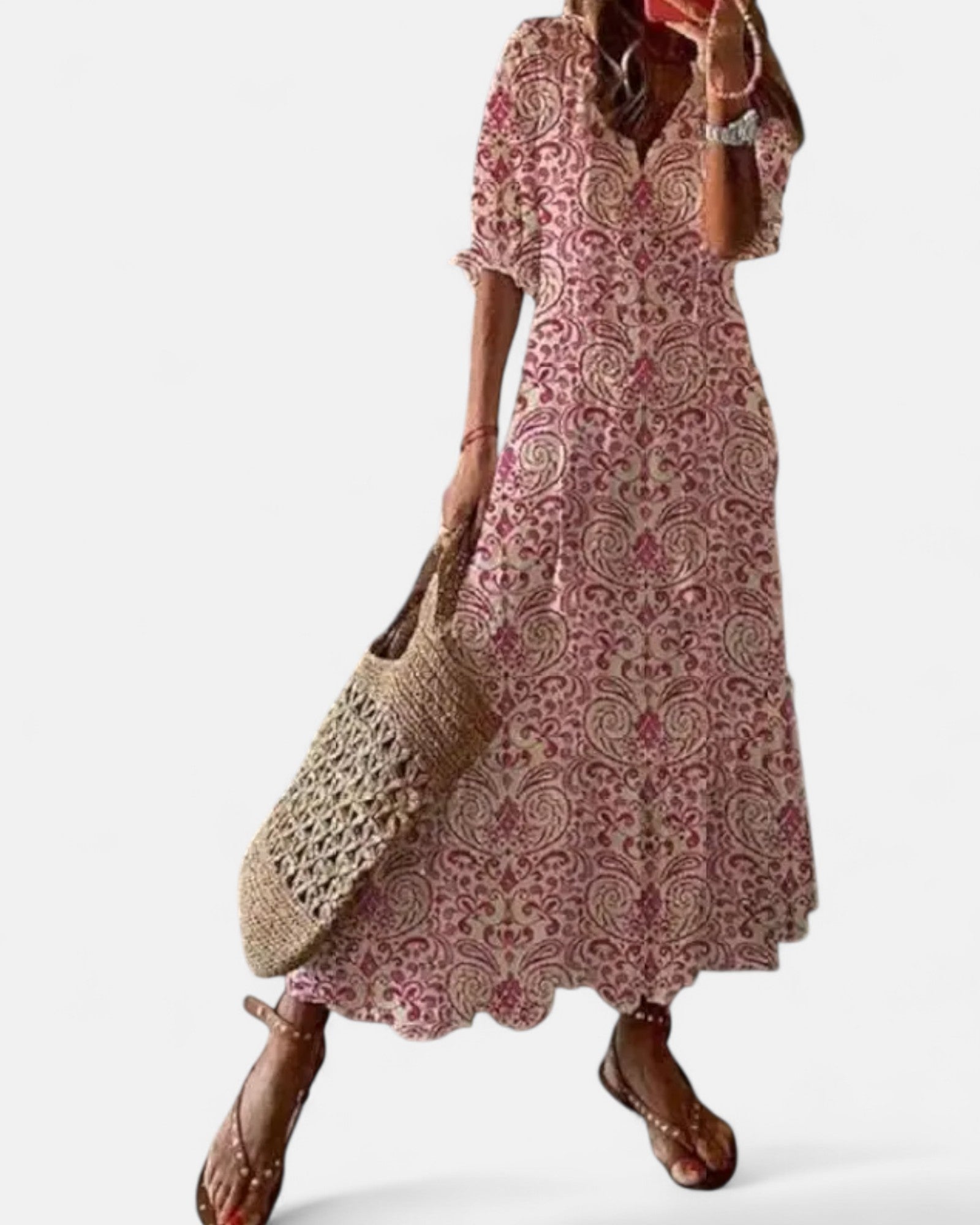 Arabella – White Bohemian Lace Dress with Ruffles & Flow - Dress - Boho Style