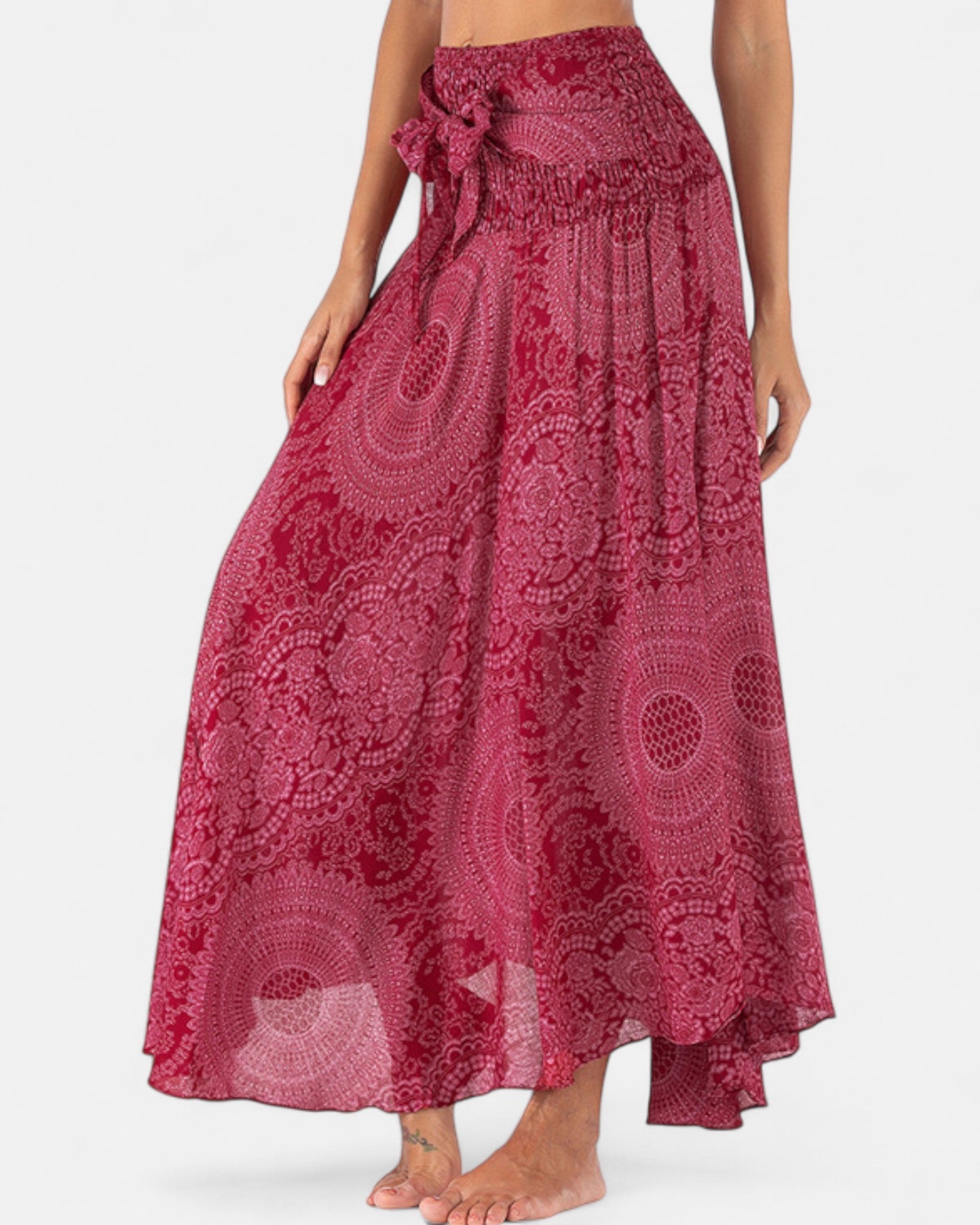 Aviana – Reversible Boho Midi Skirt - Skirts - Boho Style