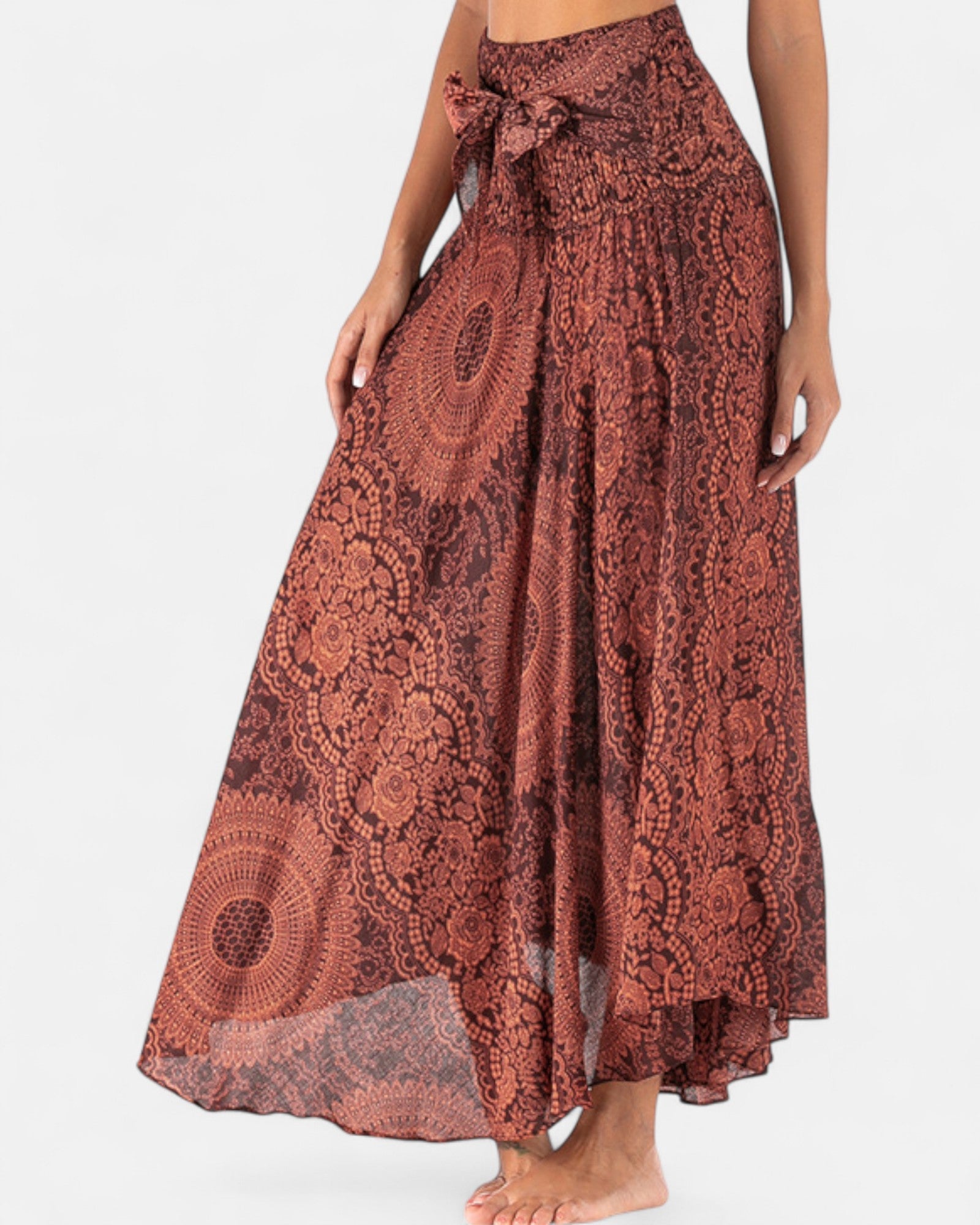 Aviana – Reversible Boho Midi Skirt - Skirts - Boho Style
