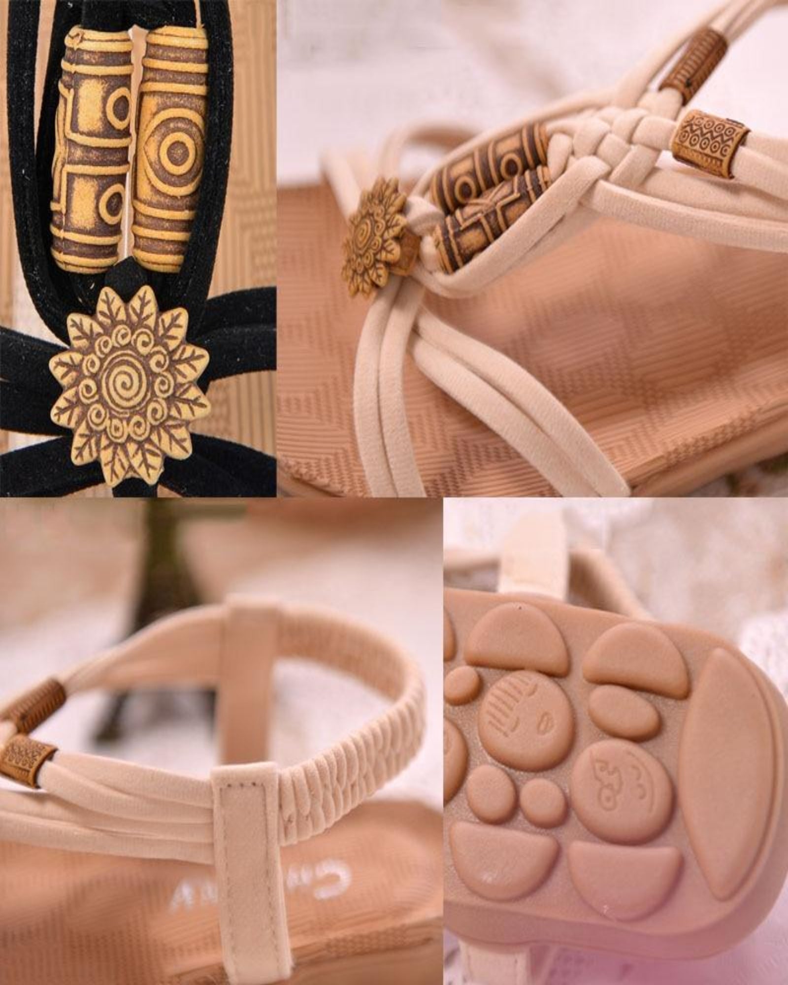 Azaria – Artisan Bohemian Beaded Sandals - Sandals - Boho Style