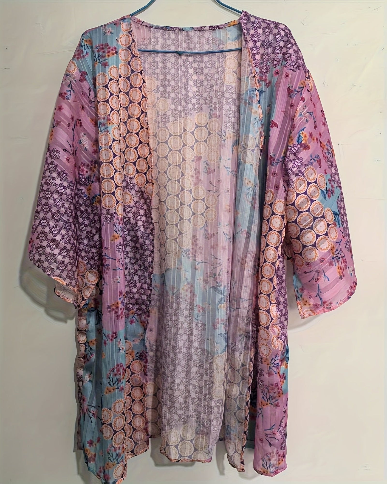 Callie– Lightweight Boho Floral Print Sun Protection Top - Cardigan - Boho Style