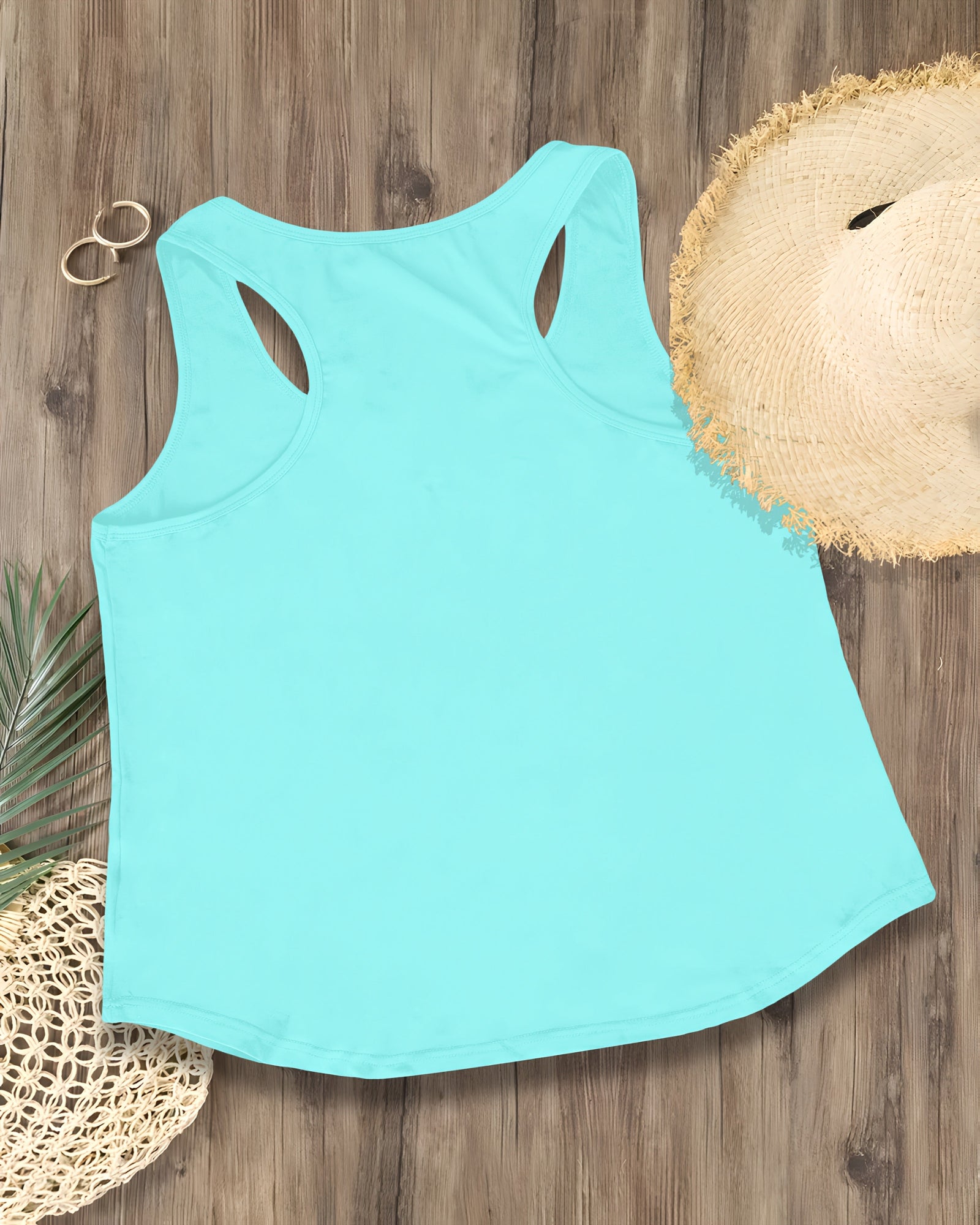 Cerise – Relaxed Cotton Boho Star & Moon Sleeveless Top - Tank Top - Boho Style
