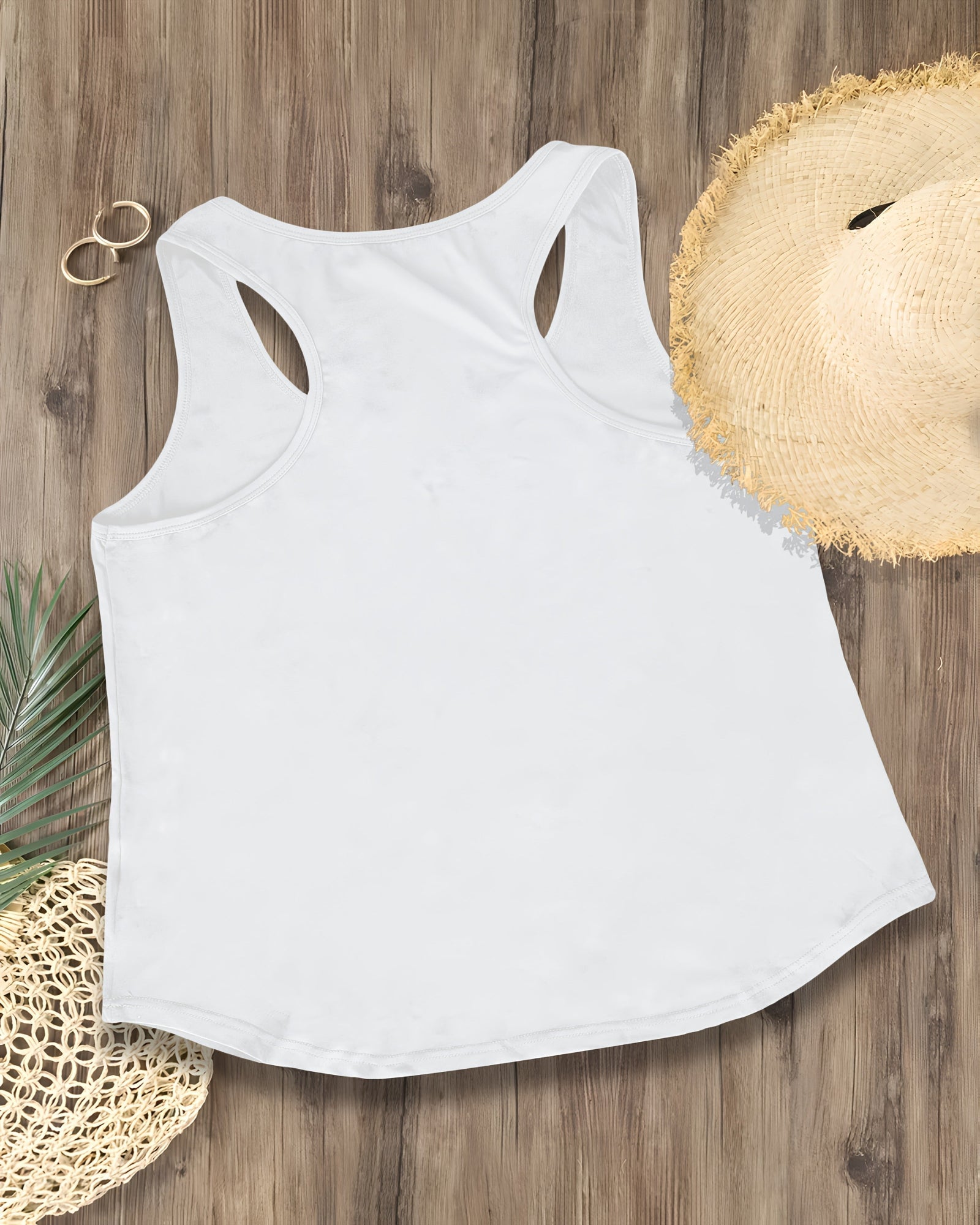 Cerise – Relaxed Cotton Boho Star & Moon Sleeveless Top - Tank Top - Boho Style