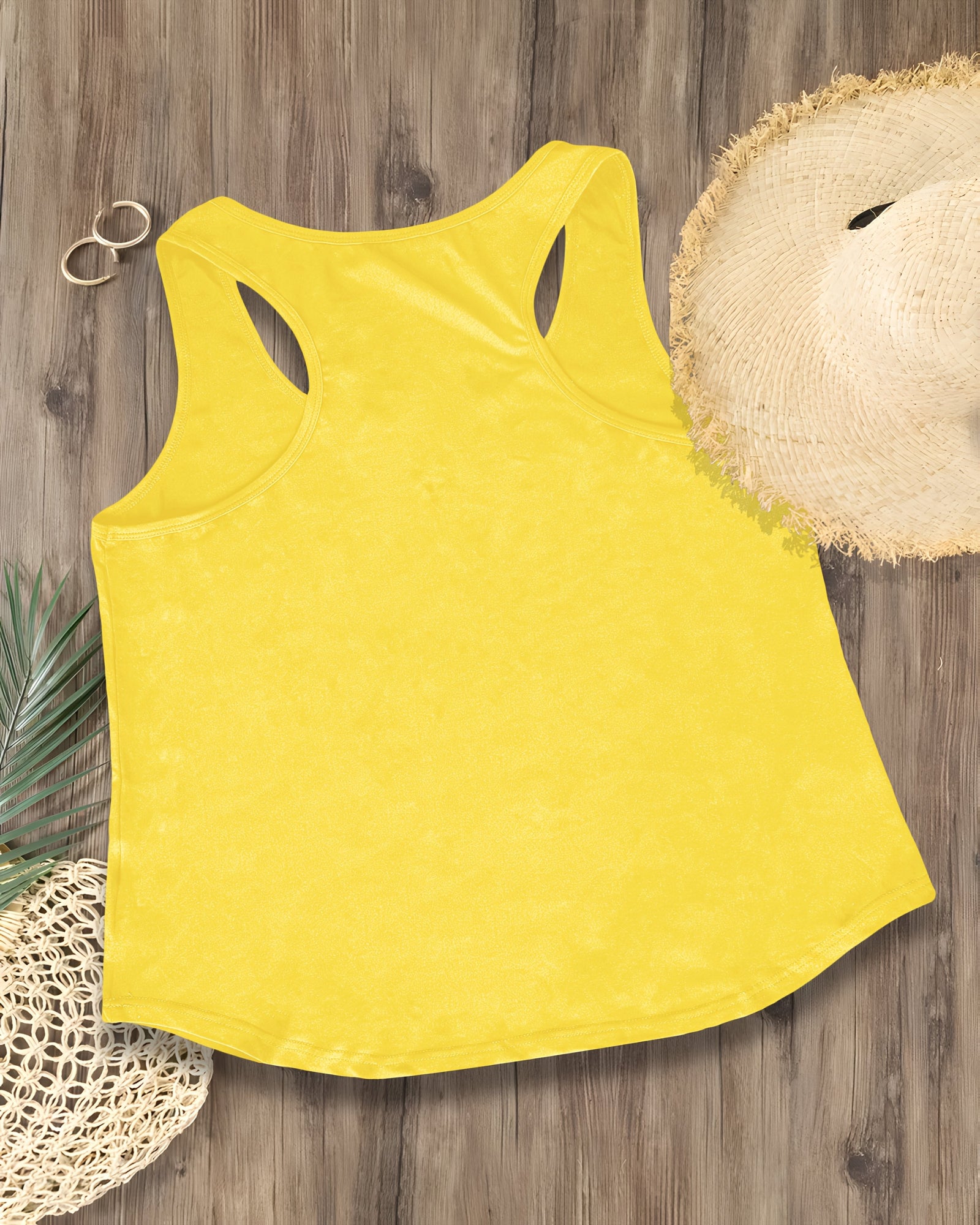 Cerise – Relaxed Cotton Boho Star & Moon Sleeveless Top - Tank Top - Boho Style