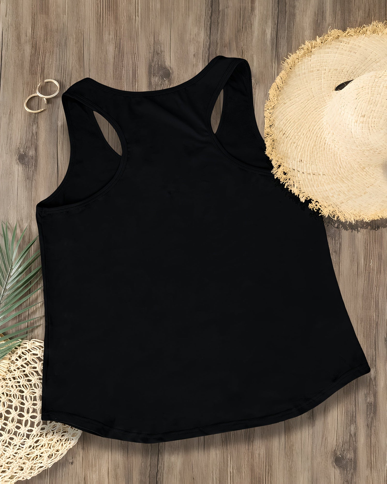 Cerise – Relaxed Cotton Boho Star & Moon Sleeveless Top - Tank Top - Boho Style