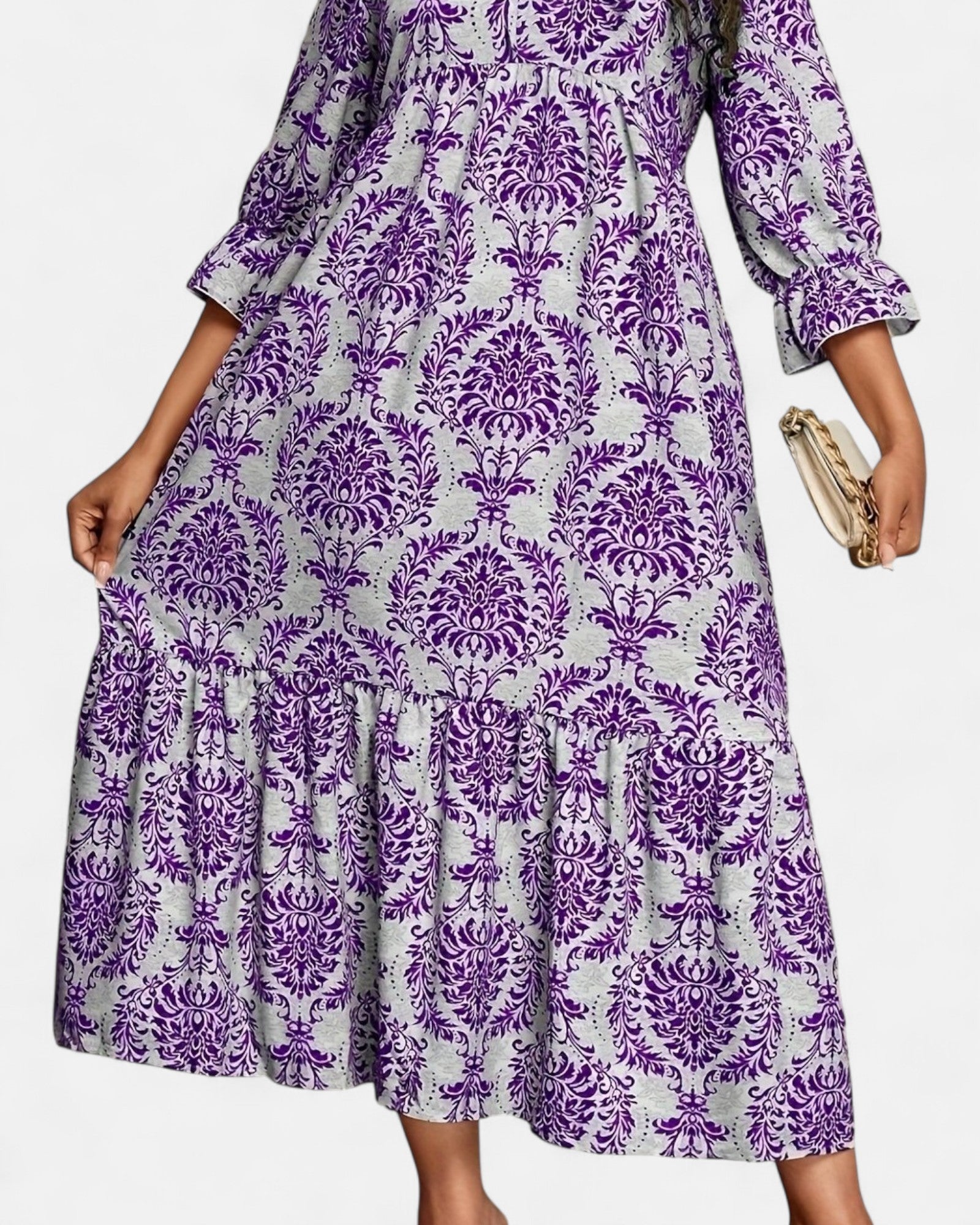 Charlotte – Boho Plus Size Ethnic Print Longline Dress - Dress - Boho Style