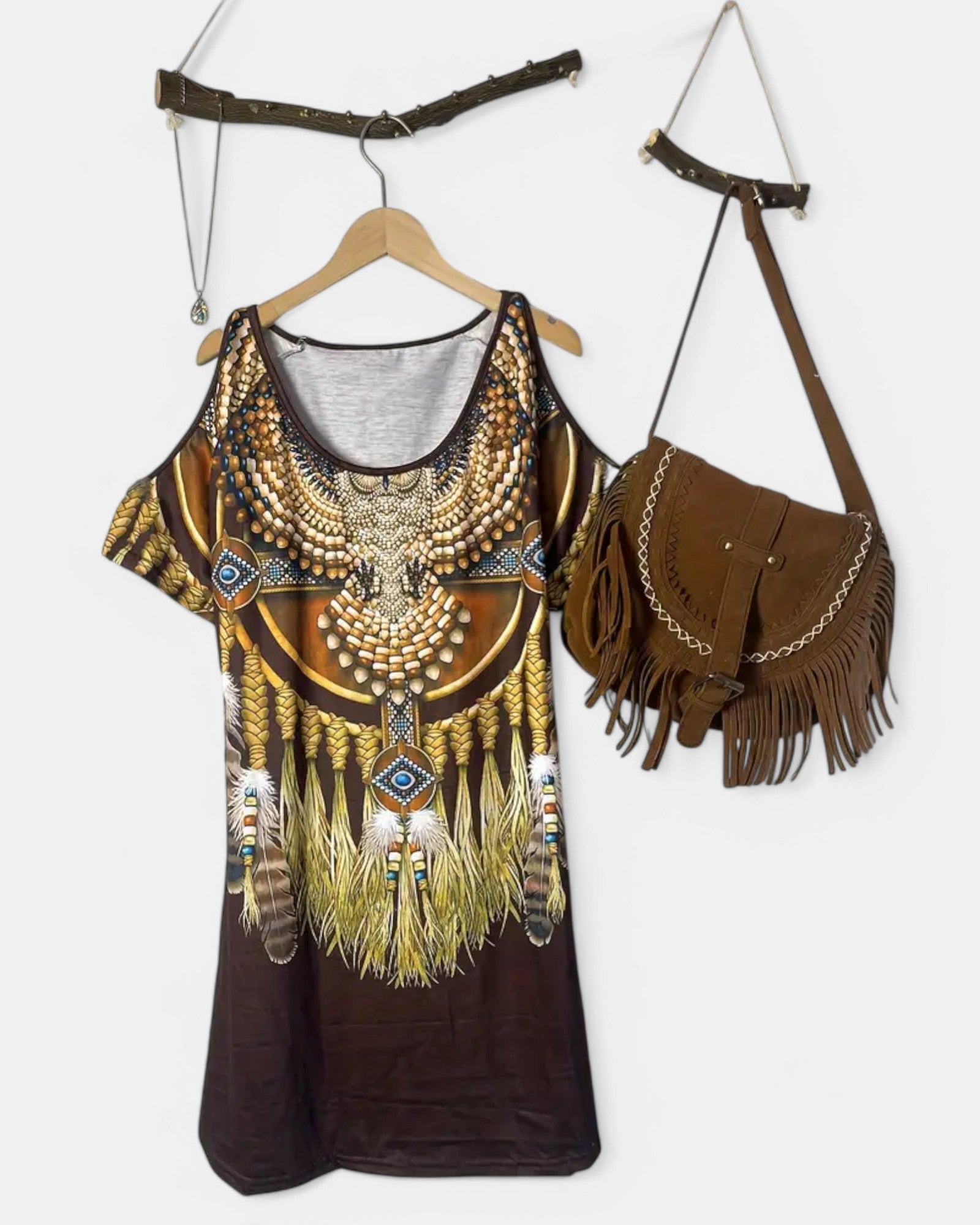 Charlotte – Effortless Cold Shoulder Boho Dress - Dress - Boho Style