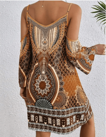 Charlotte – Effortless Cold Shoulder Boho Dress - Dress - Boho Style