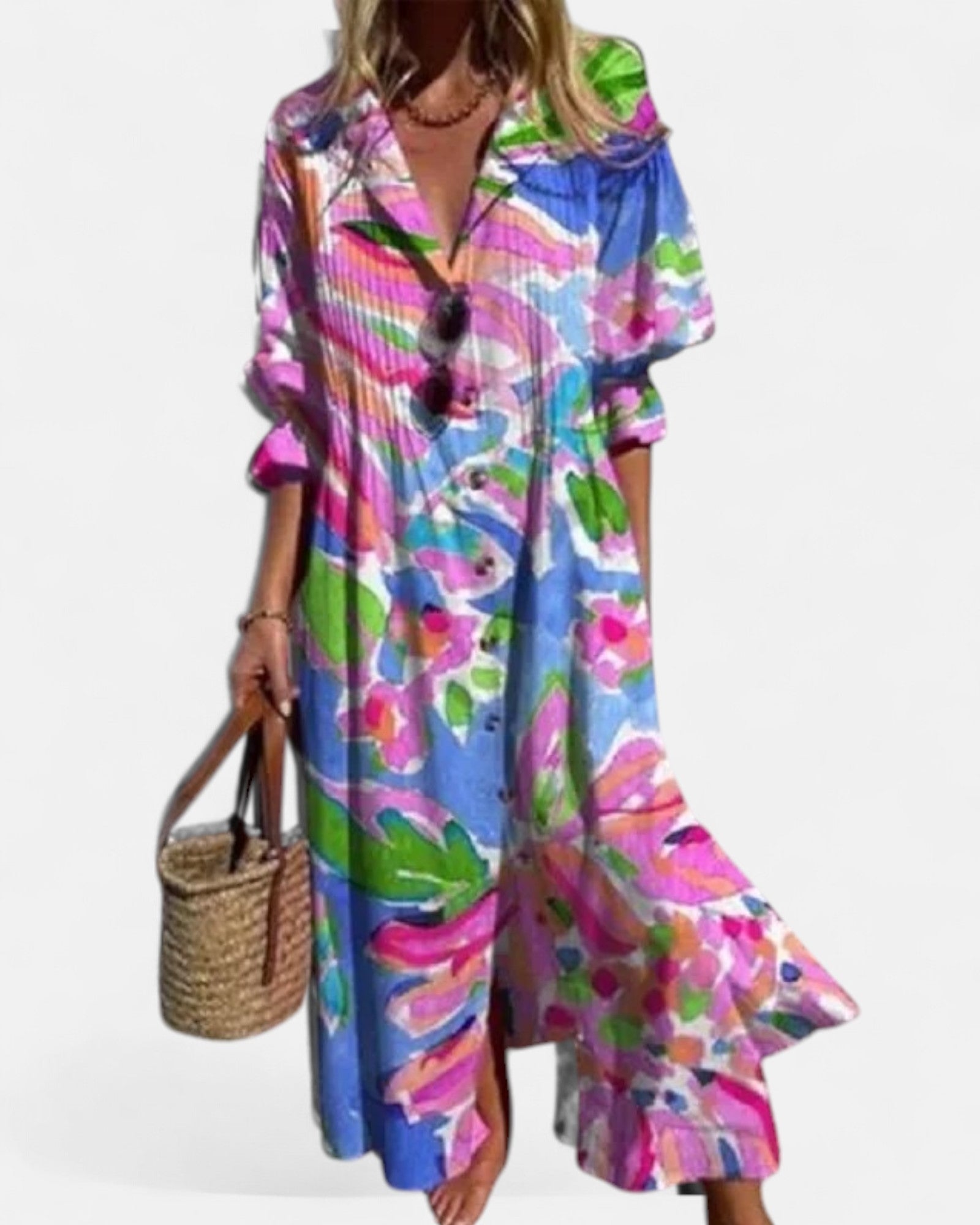 Charlotte – Flowing Bohemian Maxi Dress - Dress - Boho Style
