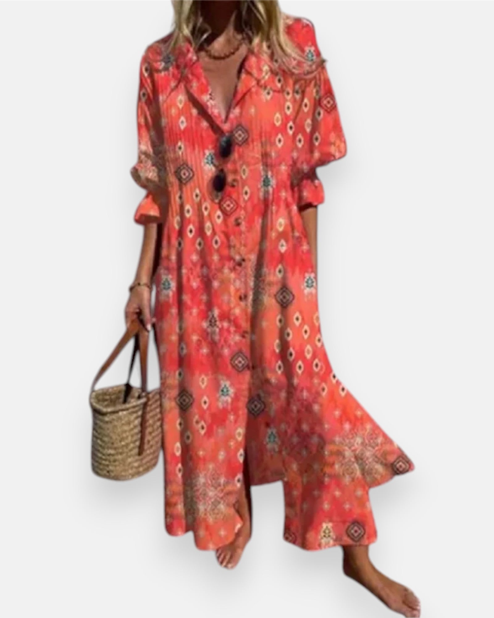 Charlotte – Flowing Bohemian Maxi Dress - Dress - Boho Style