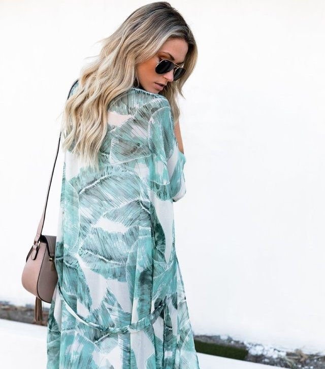 Charlotte – Plus Size Boho Floral Open Kimono Cardigan - Kimono Cardigan - Boho Style