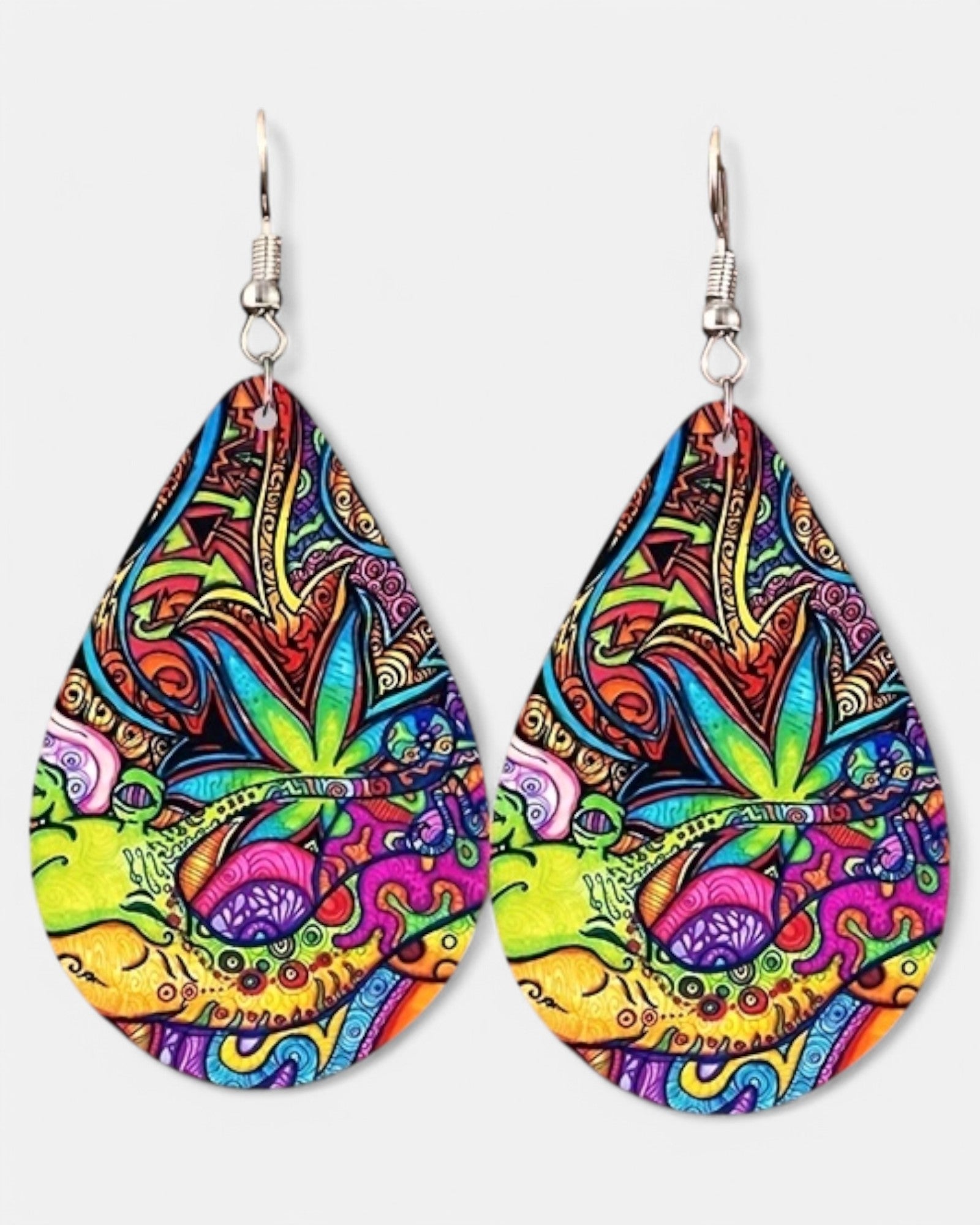 Chloe – Bohemian Ethnic Style Wooden Earrings - Earrings - Boho Style
