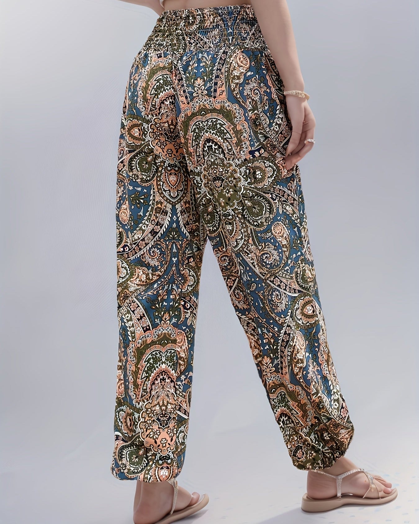 Chloe – Bohemian Mandala Print Relaxed Jogger Pants - Jogger Pants - Boho Style