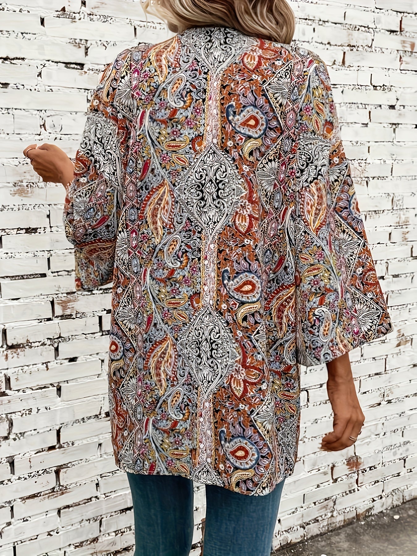 Chloe – Bohemian Paisley Beach Cardigan - Cardigan - Boho Style