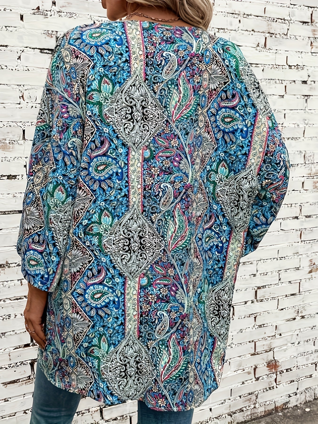 Chloe – Bohemian Paisley Beach Cardigan - Cardigan - Boho Style