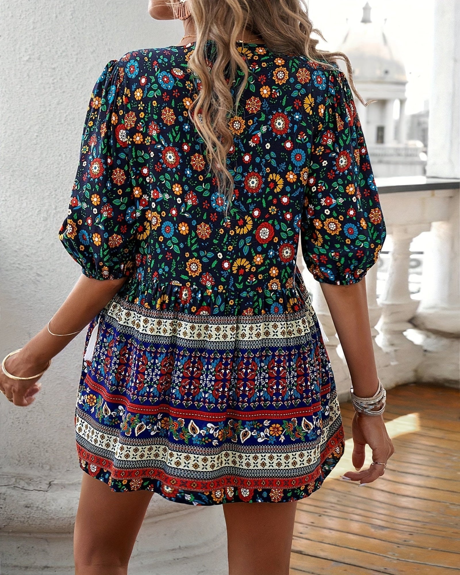 Chloe – Boho Fringed V - Neck Blouse - Blouse - Boho Style