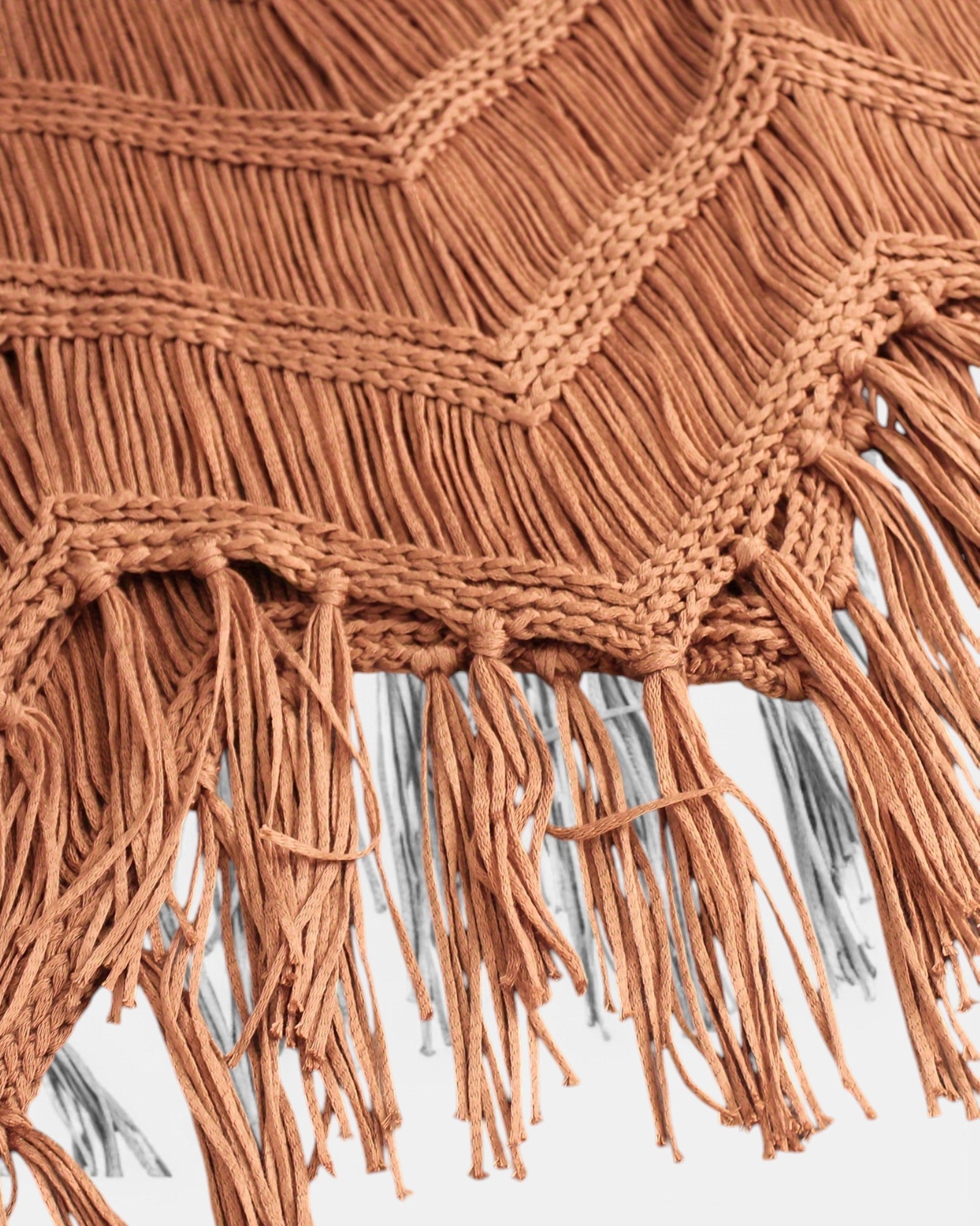 Chloe – Boho Knitted Fringe Camisole in Hollow Design - Camisole - Boho Style