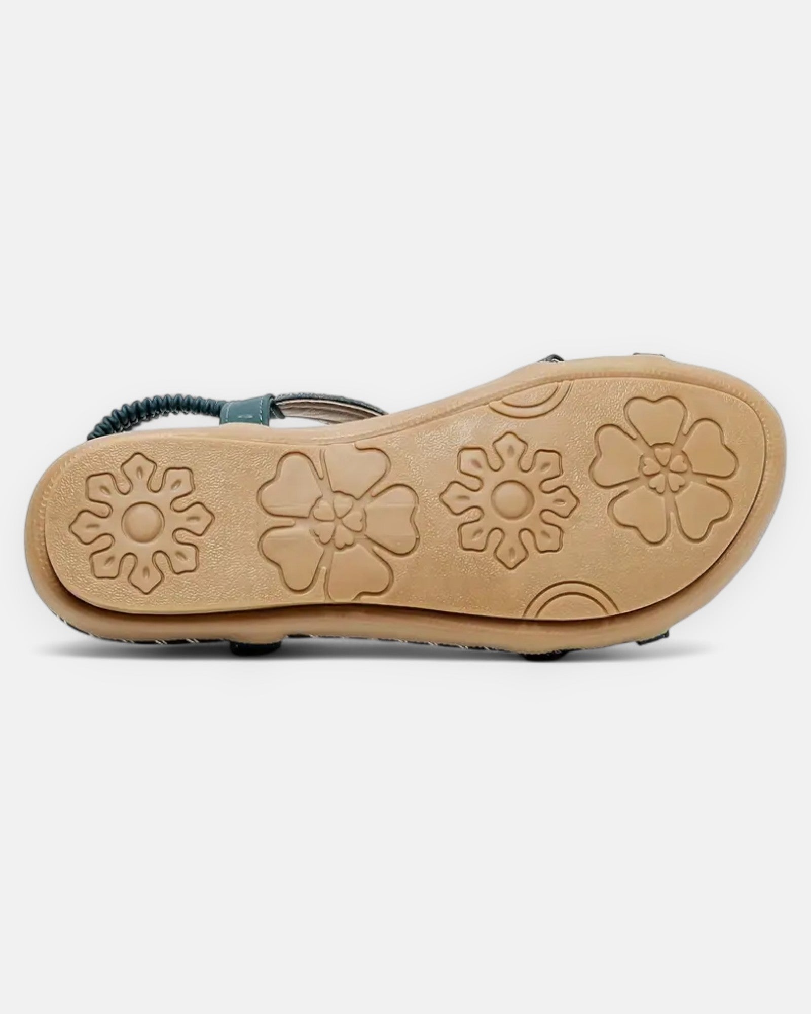 Chloe – Handmade Bohemian Sandals - Boho Style - Dark Green - UK 3 -