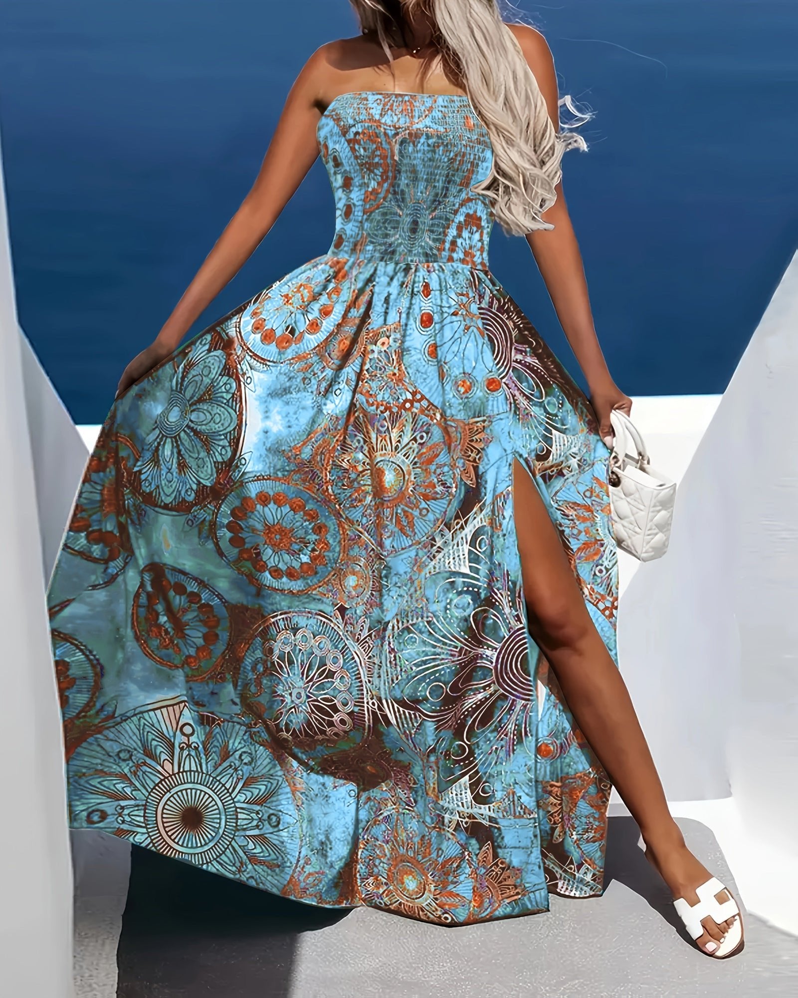 Ciela – Bohemian Sleeveless Maxi Dress - Dress - Boho Style