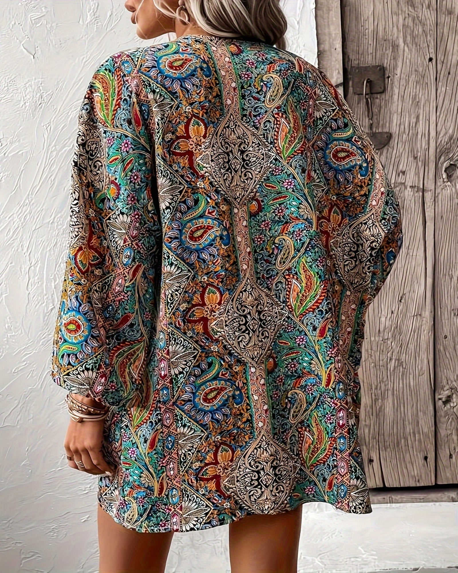Olivia – Relaxed Floral Boho Cardigan