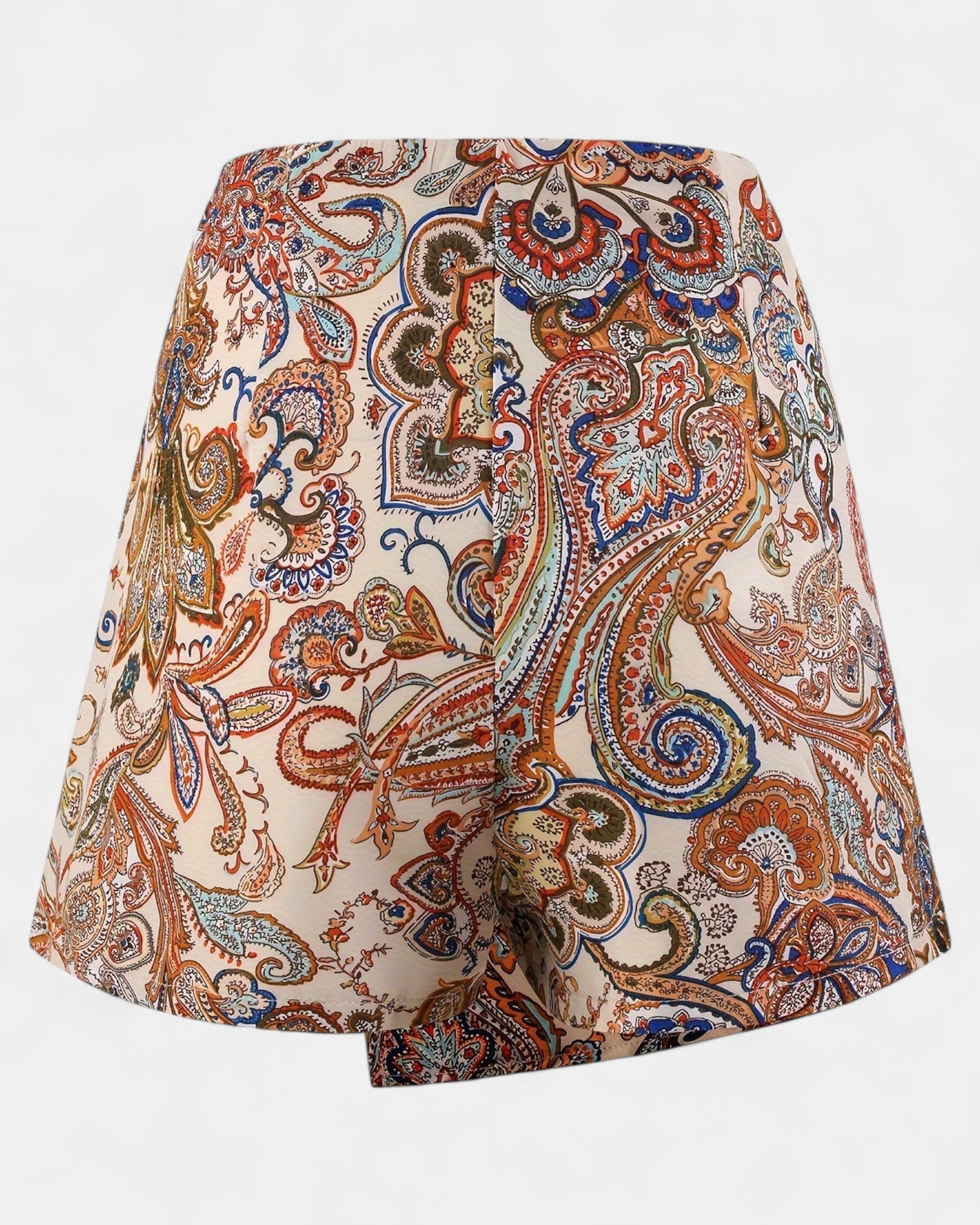 Daisy – High - Waisted Boho Wrap Skirt Shorts - Skort - Boho Style