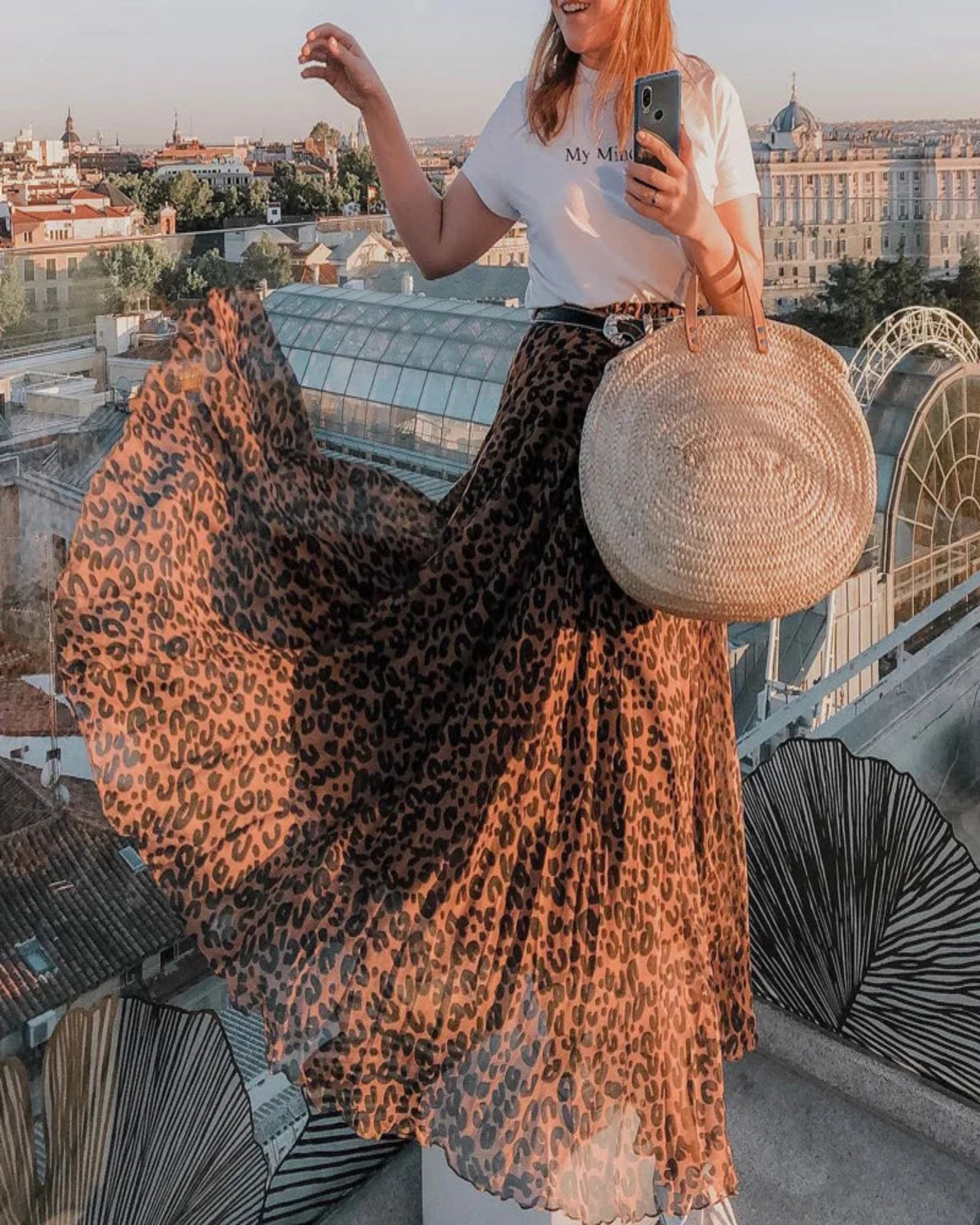 Delilah – Boho Leopard Asymmetric Maxi Skirt - Skirts - Boho Style