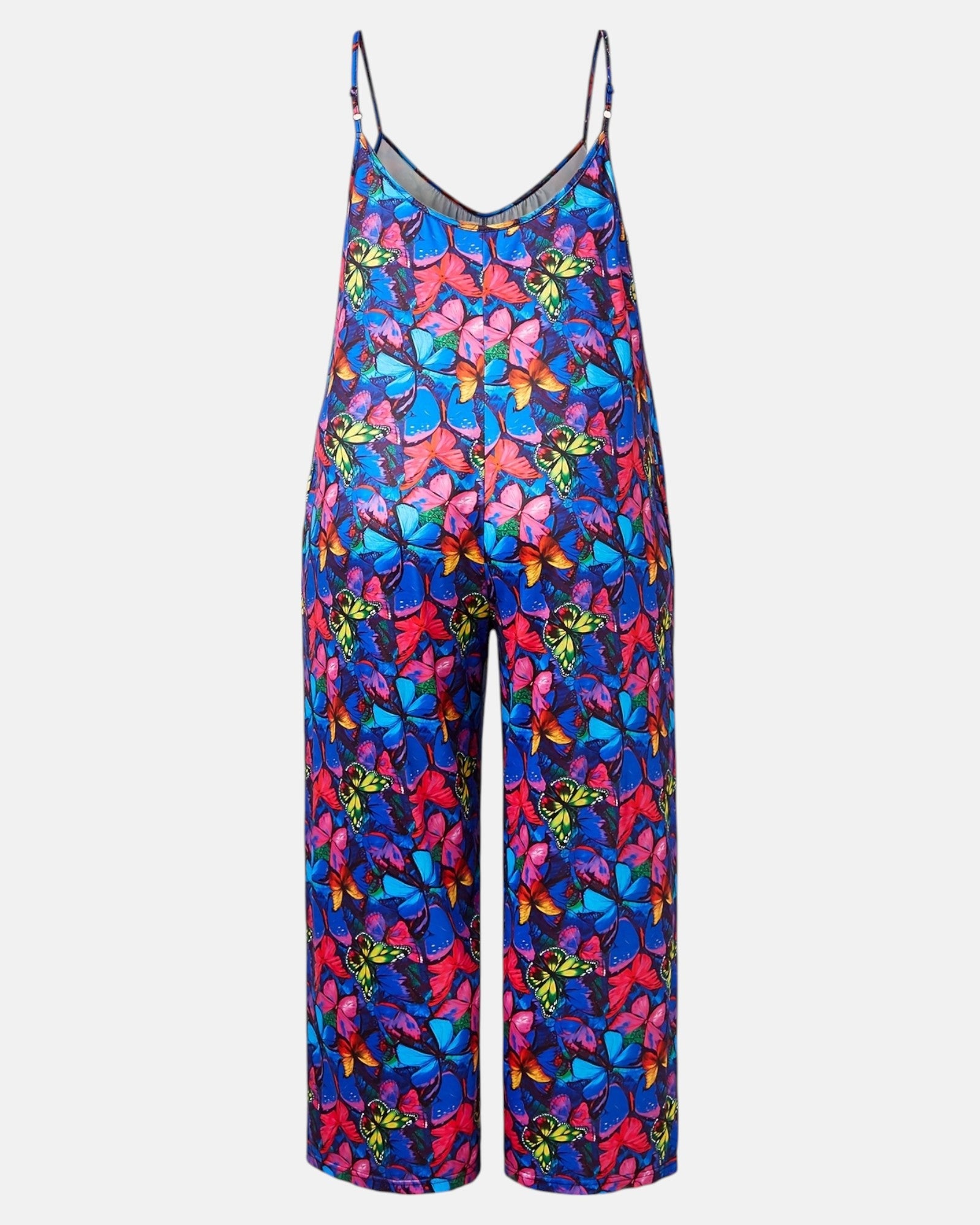 Dhalia – Plus - Size Bohemian Floral Jumpsuit with Pockets - Jumpsuit - Boho Style