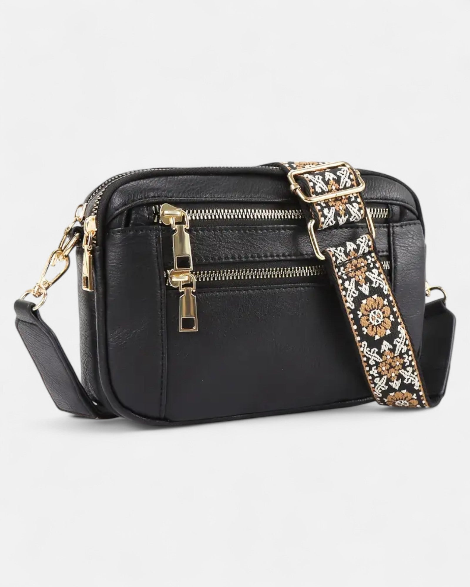 Elizabeth – Boho Floral Crossbody Bag with Adjustable Strap - Shoulder Bag - Boho Style