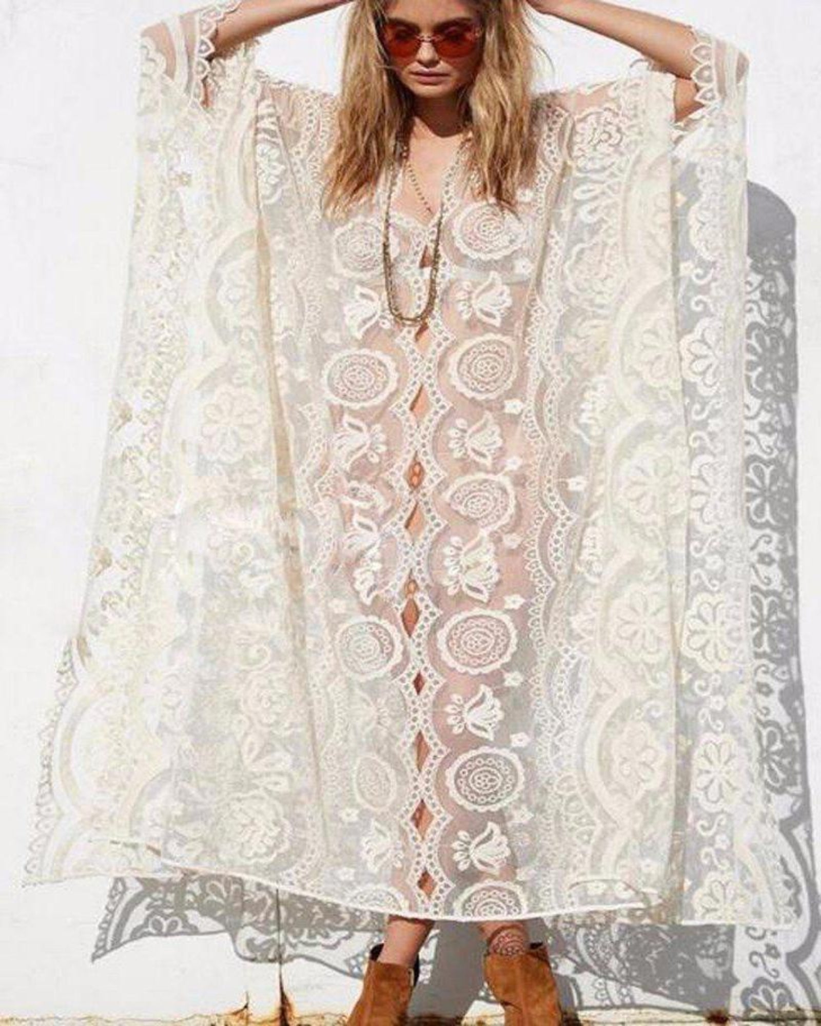 Emily – Bohemian Lace Beach Dress - Dress - Boho Style
