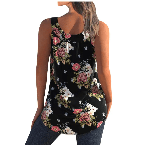 Emily – Boho Floral Hem Cami Top - Cami Top - Boho Style