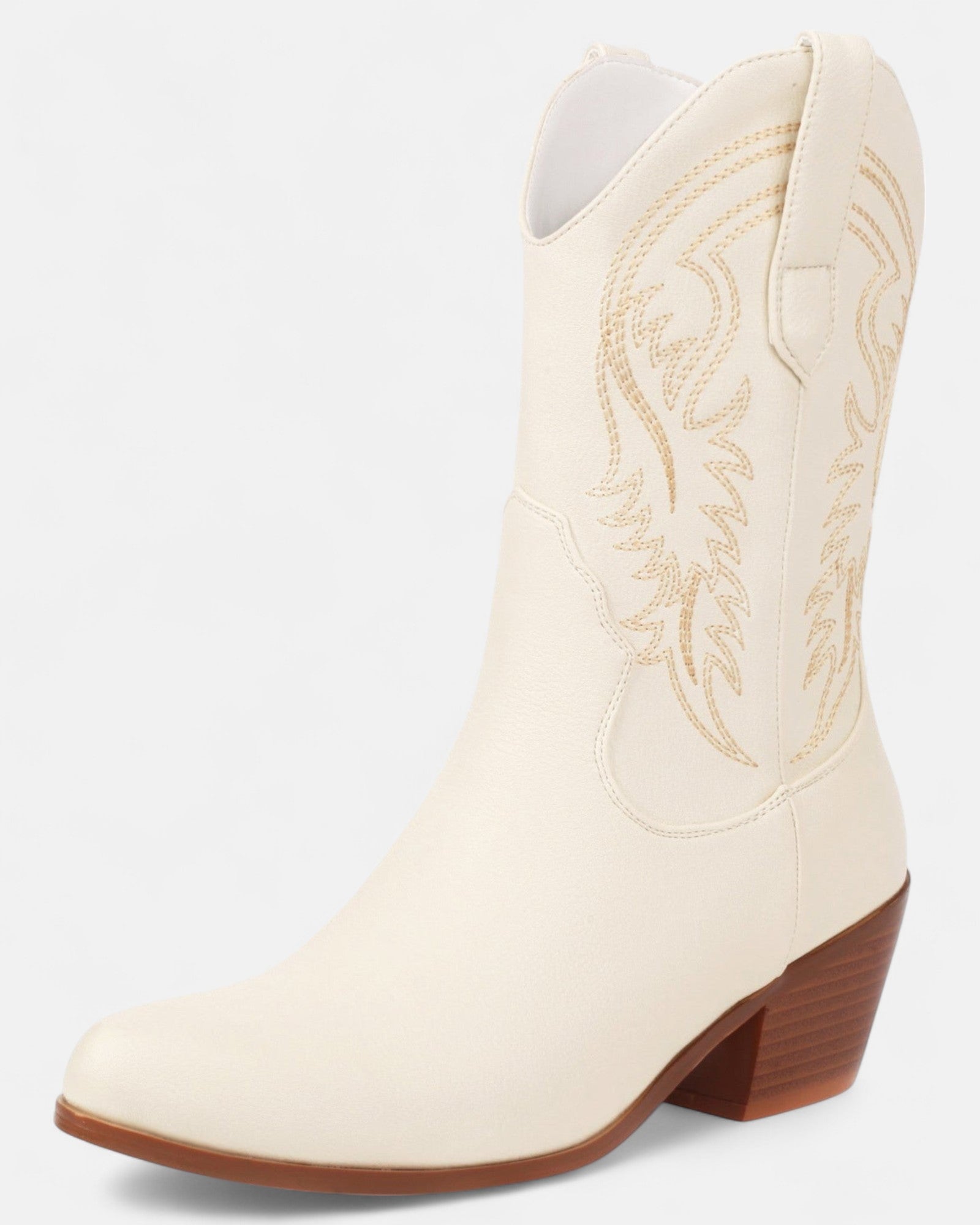 Everly – Chic Embroidered Boho Ankle Boots with Mid Heels - Boots - Boho Style