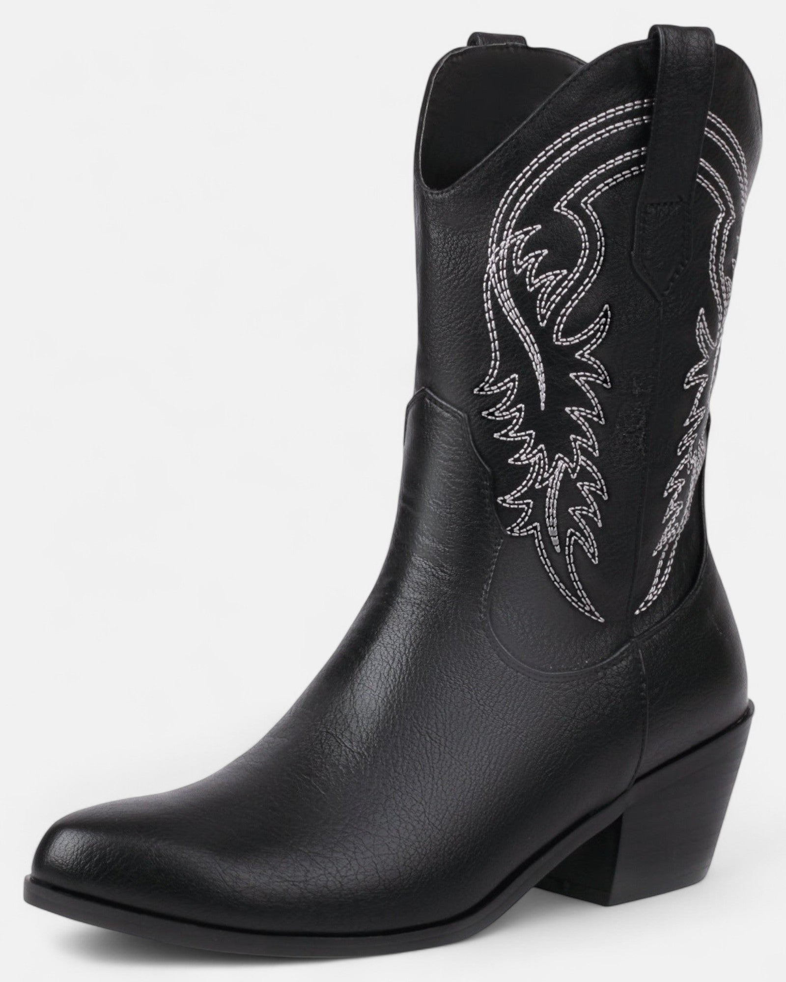 Everly – Chic Embroidered Boho Ankle Boots with Mid Heels - Boots - Boho Style