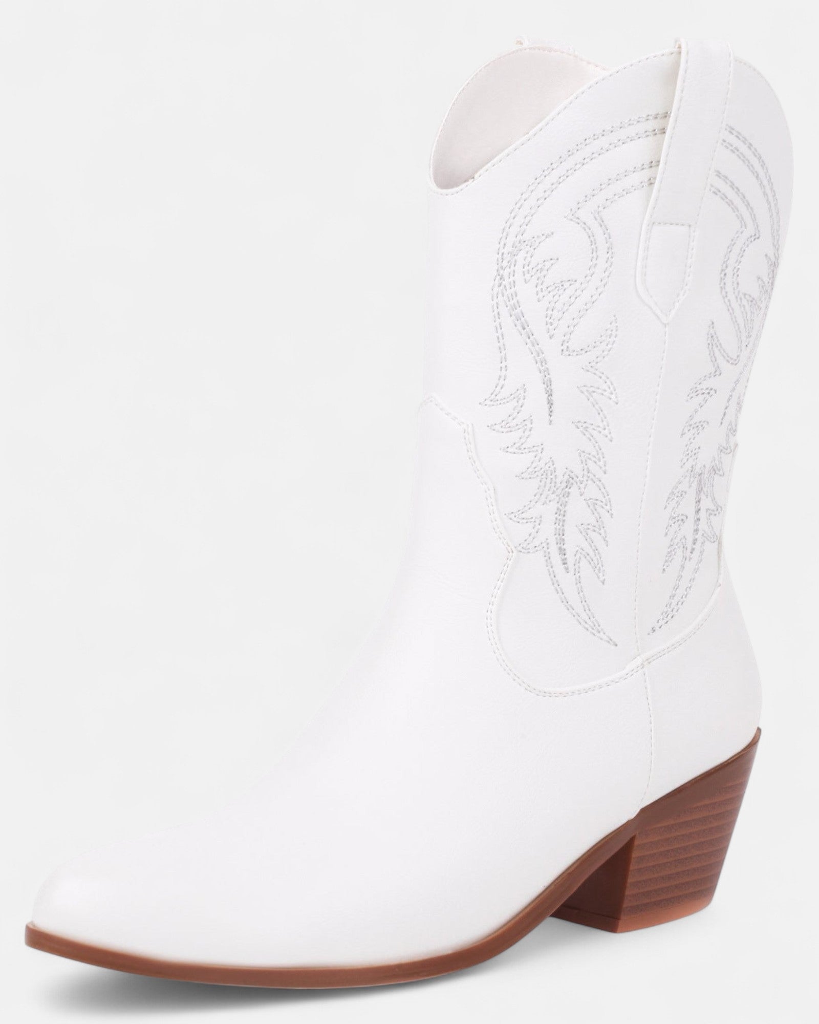 Everly – Chic Embroidered Boho Ankle Boots with Mid Heels - Boots - Boho Style