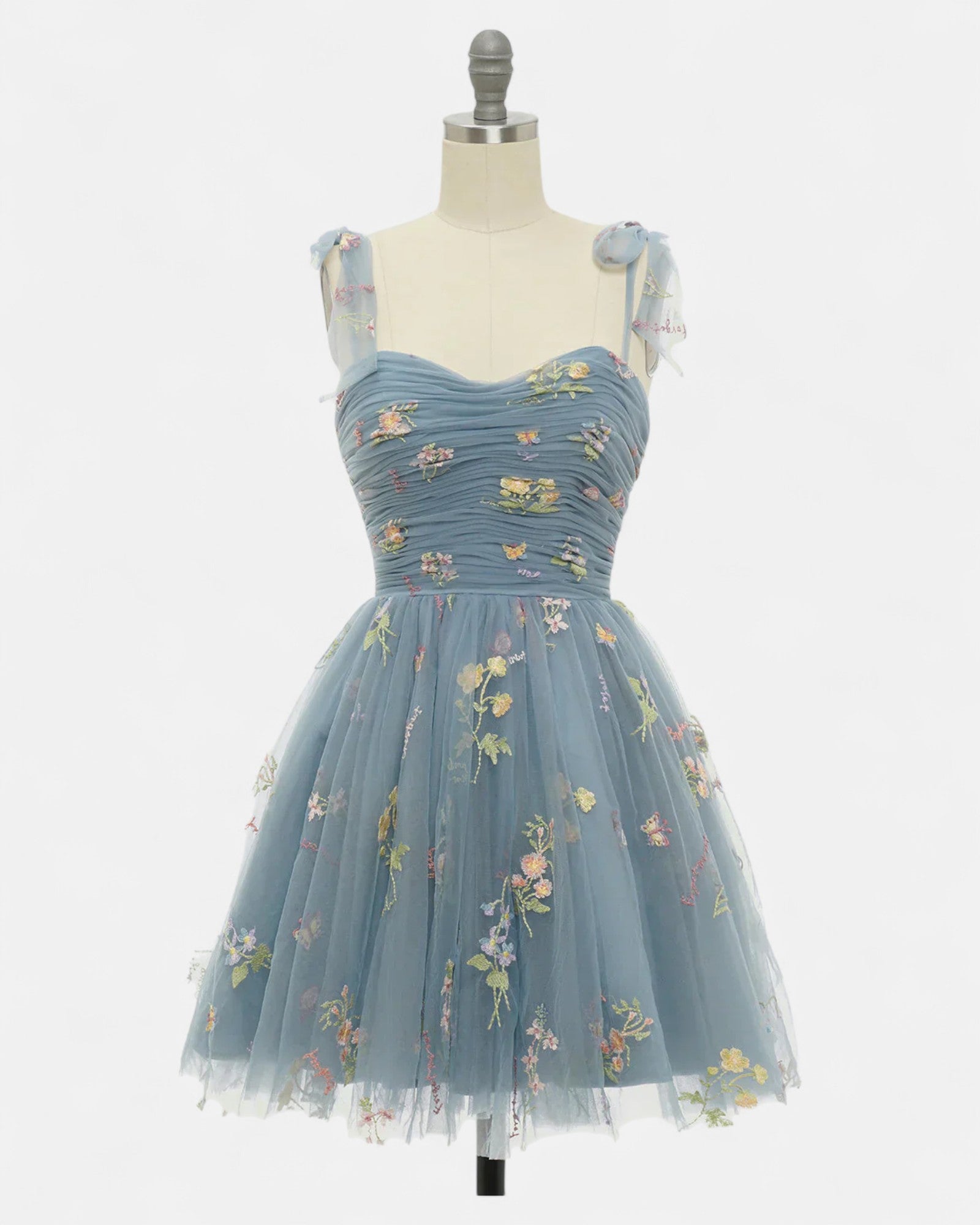 Freya – Boho Embroidered Tulle Maxi Dress - Dresses - Boho Style