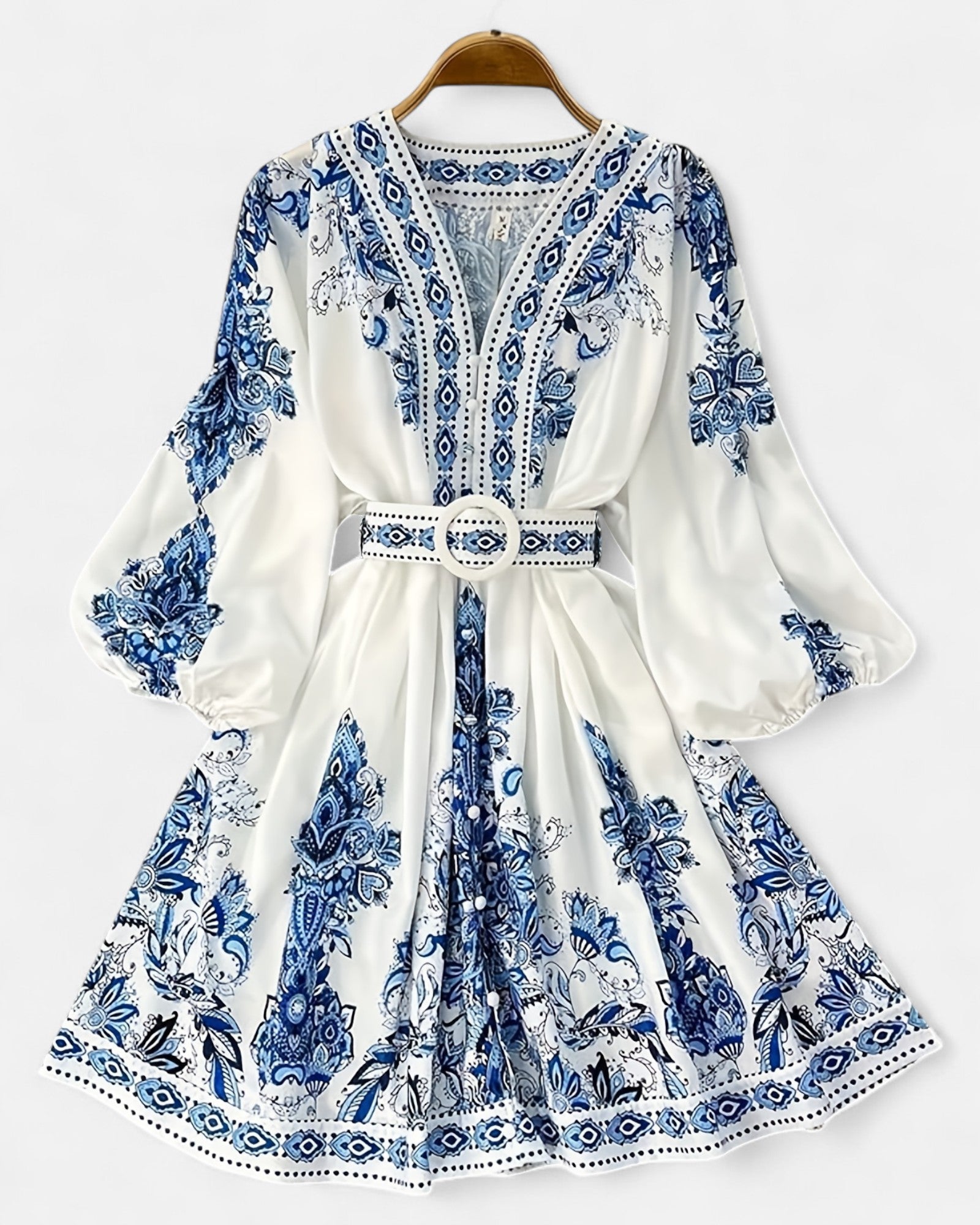 Haisley– Breezy Boho Cotton A - Line Midi Dress - Dresses - Boho Style
