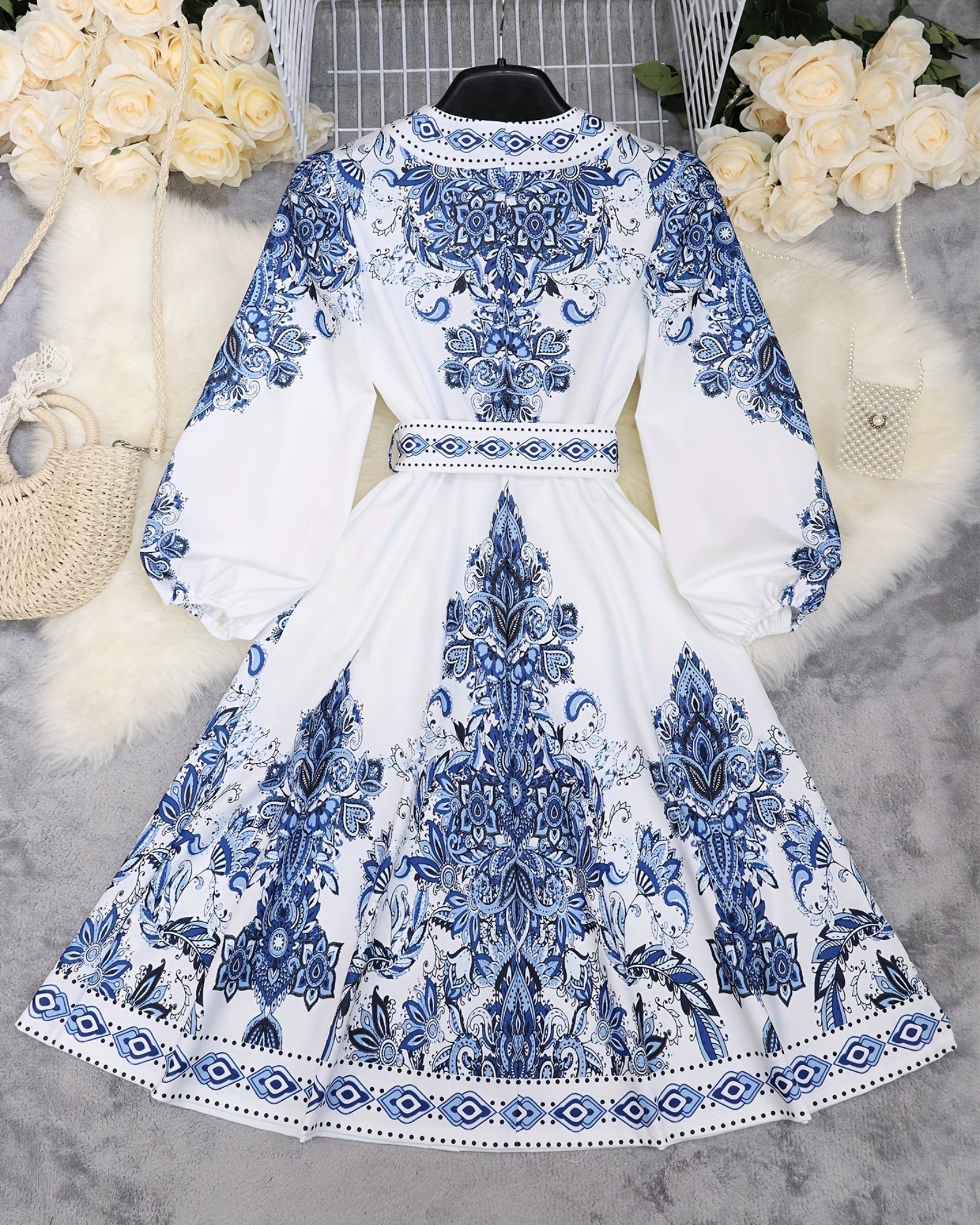 Haisley– Breezy Boho Cotton A - Line Midi Dress - Dresses - Boho Style