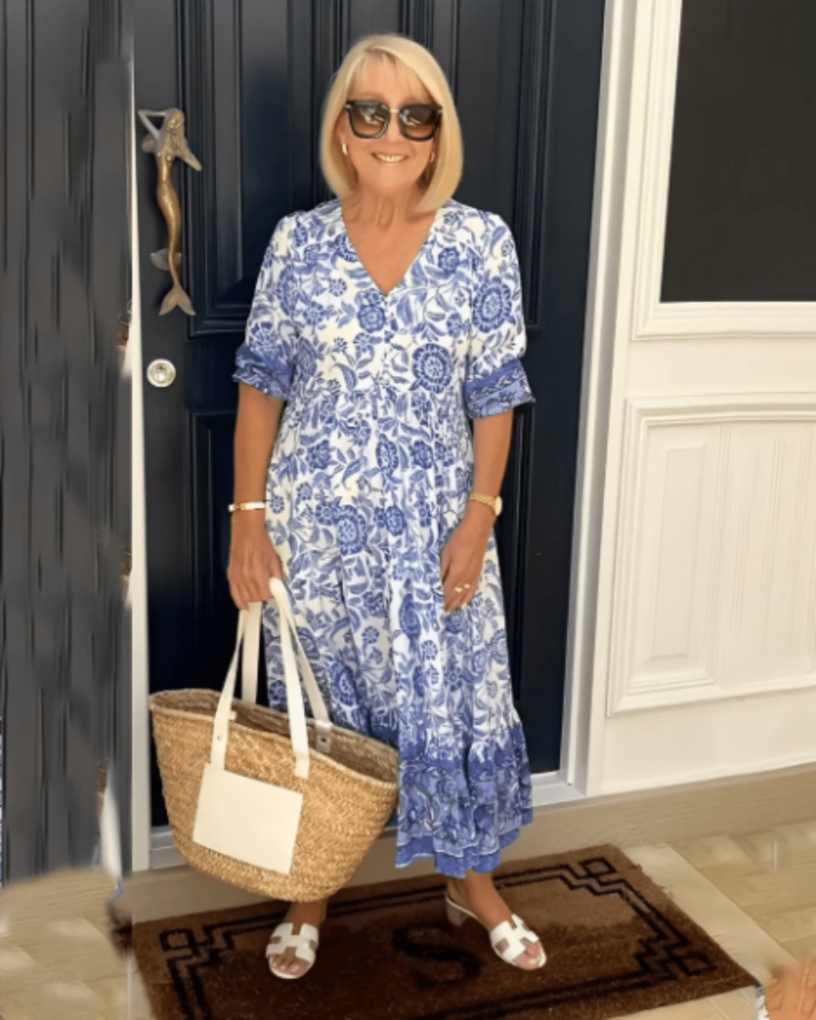 Hannah – Bohemian V - Neck Floral Midi Dress - Dresses - Boho Style