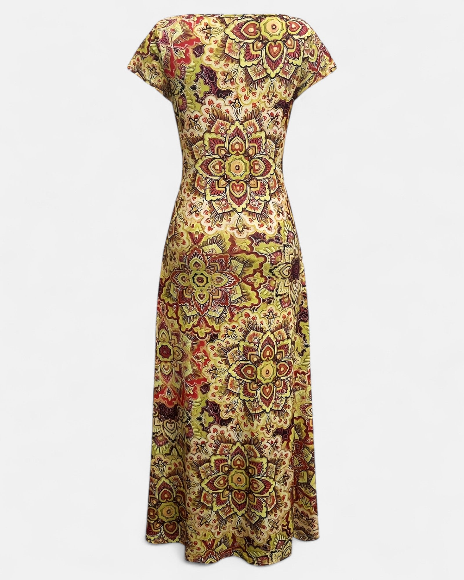 Isabella – Boho Chic V - Neck A - Line Maxi Dress - Dress - Boho Style